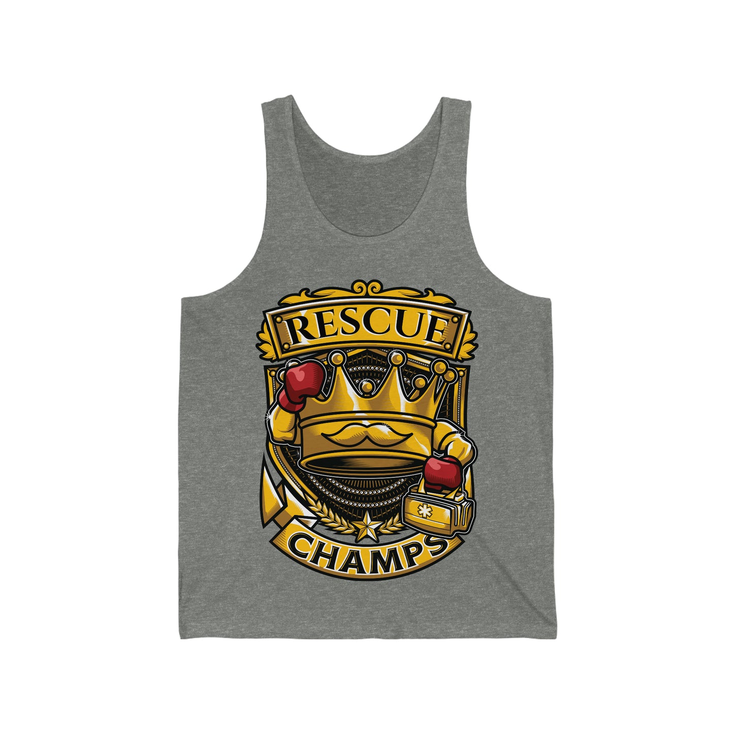 RESCUE CHAMPS - PREMIUM SOFT - Unisex Jersey Tank (Bella+Canvas 3480)