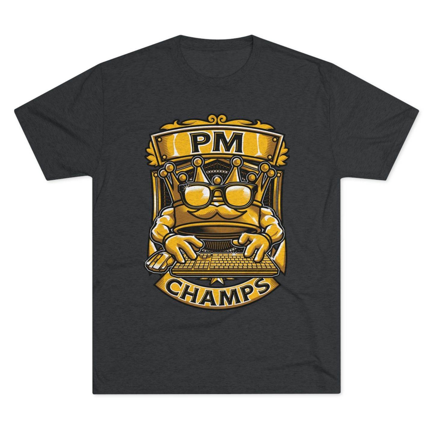 PM CHAMPS (Men) - PREMIUM SOFT - Unisex Tri-Blend Crew Tee (Next Level 6010)