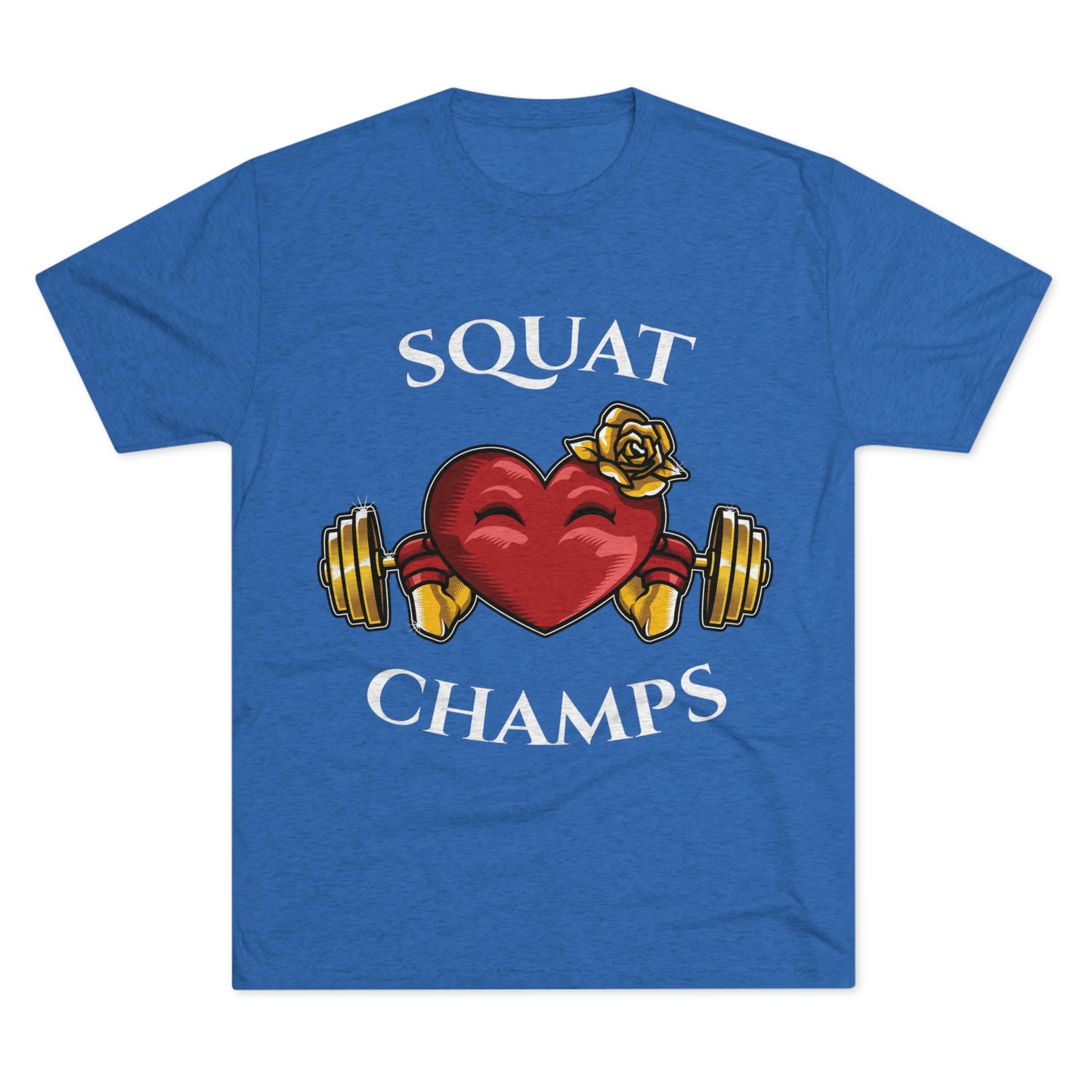 SQUAT CHAMPS - PREMIUM SOFT - Unisex Tri-Blend Crew Tee (Next Level 6010)