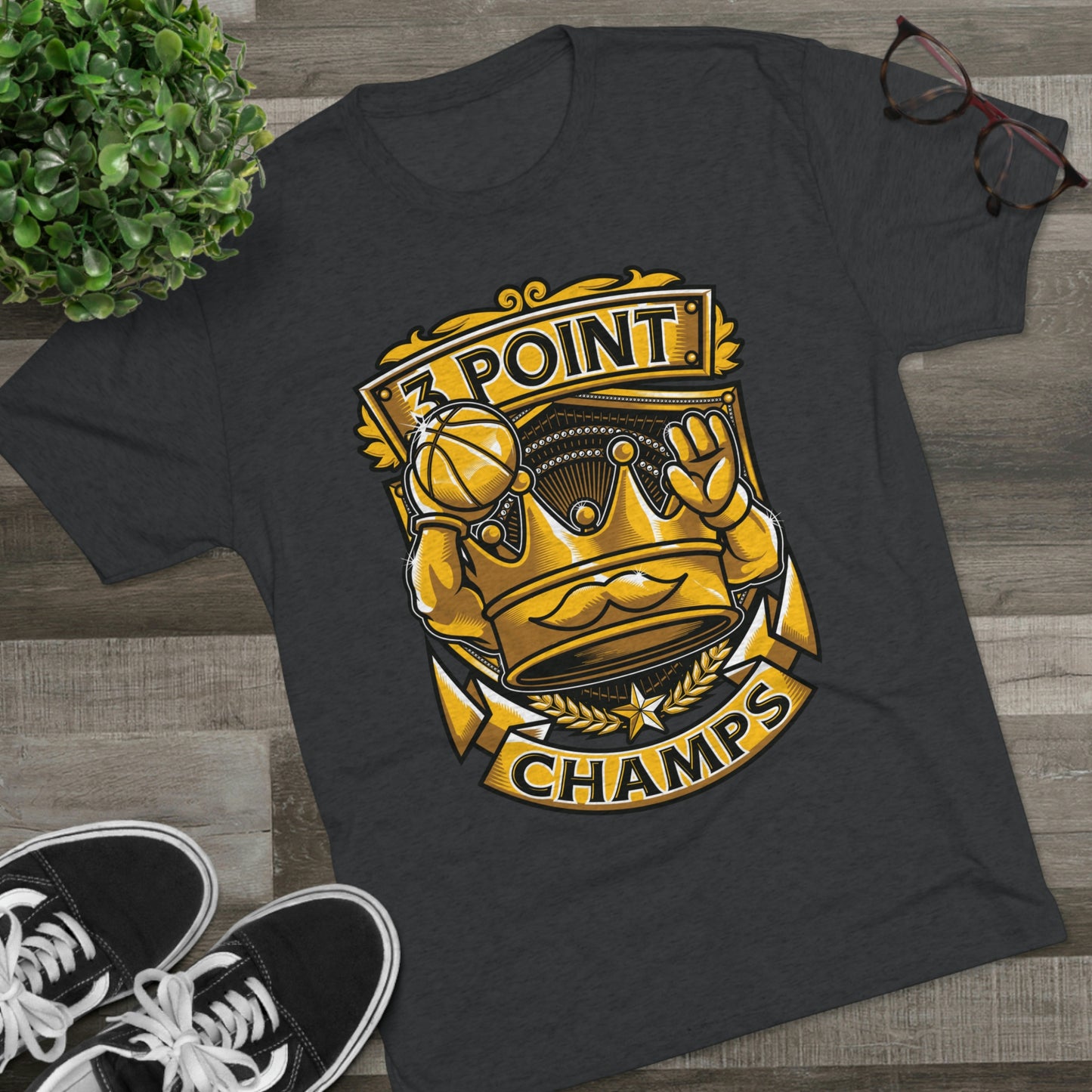 3 POINT CHAMPS - PREMIUM SOFT - Unisex Tri-Blend Crew Tee (Next Level 6010)