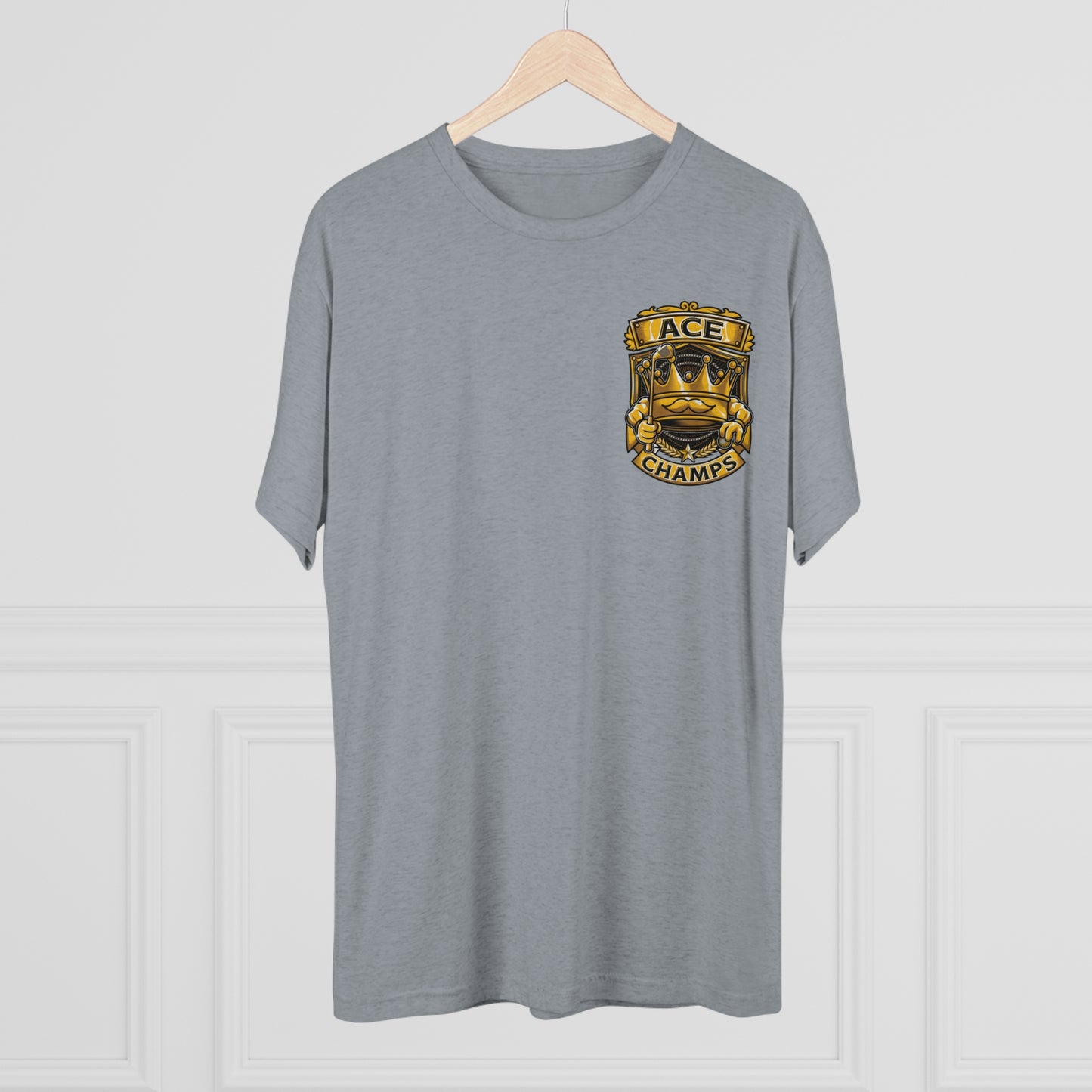 ACE CHAMPS (Small Logo) - PREMIUM SOFT - Unisex Tri-Blend Crew Tee (Next Level 6010)