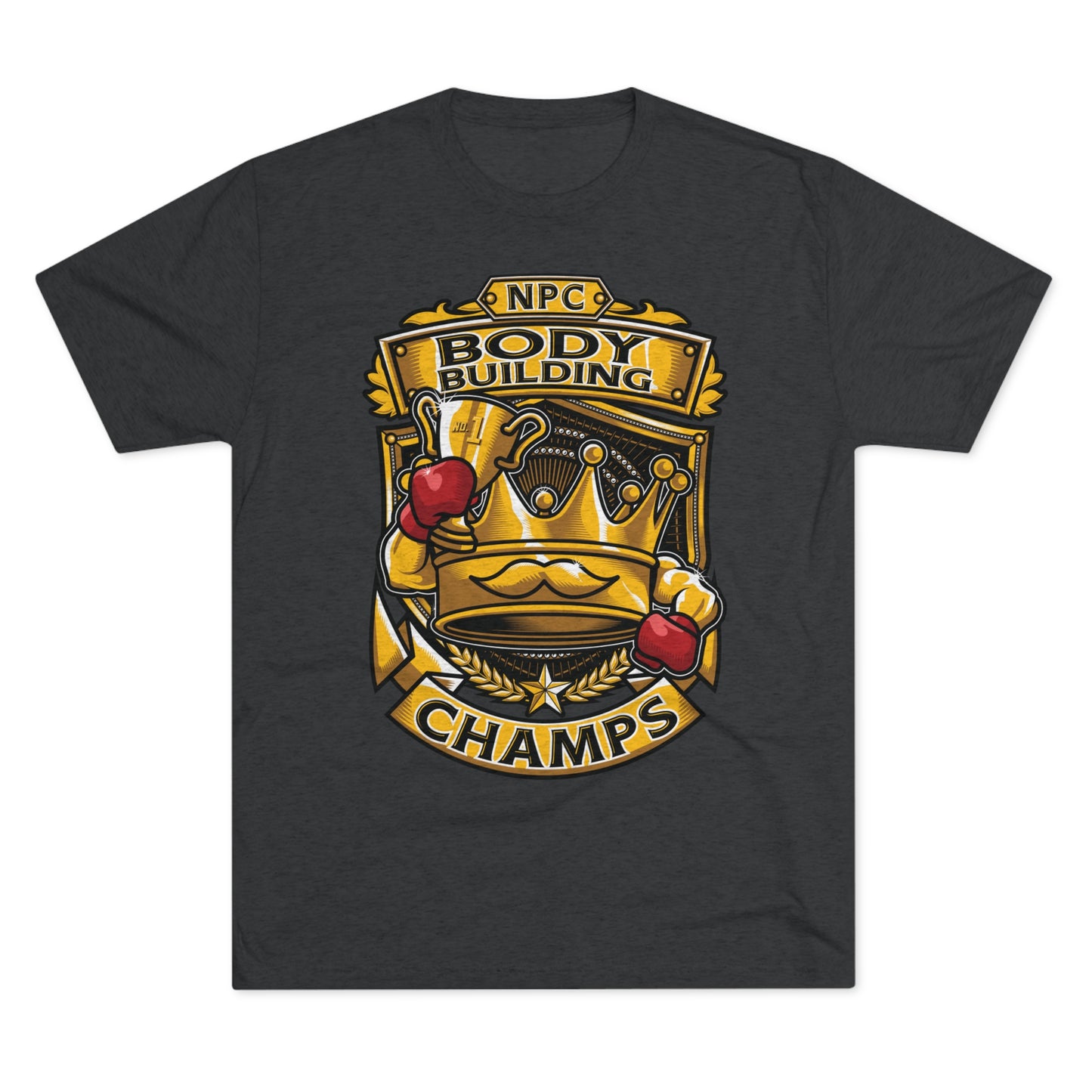 NPC BODY BUILDING CHAMPS - PREMIUM SOFT - Unisex Tri-Blend Crew Tee (Next Level 6010)