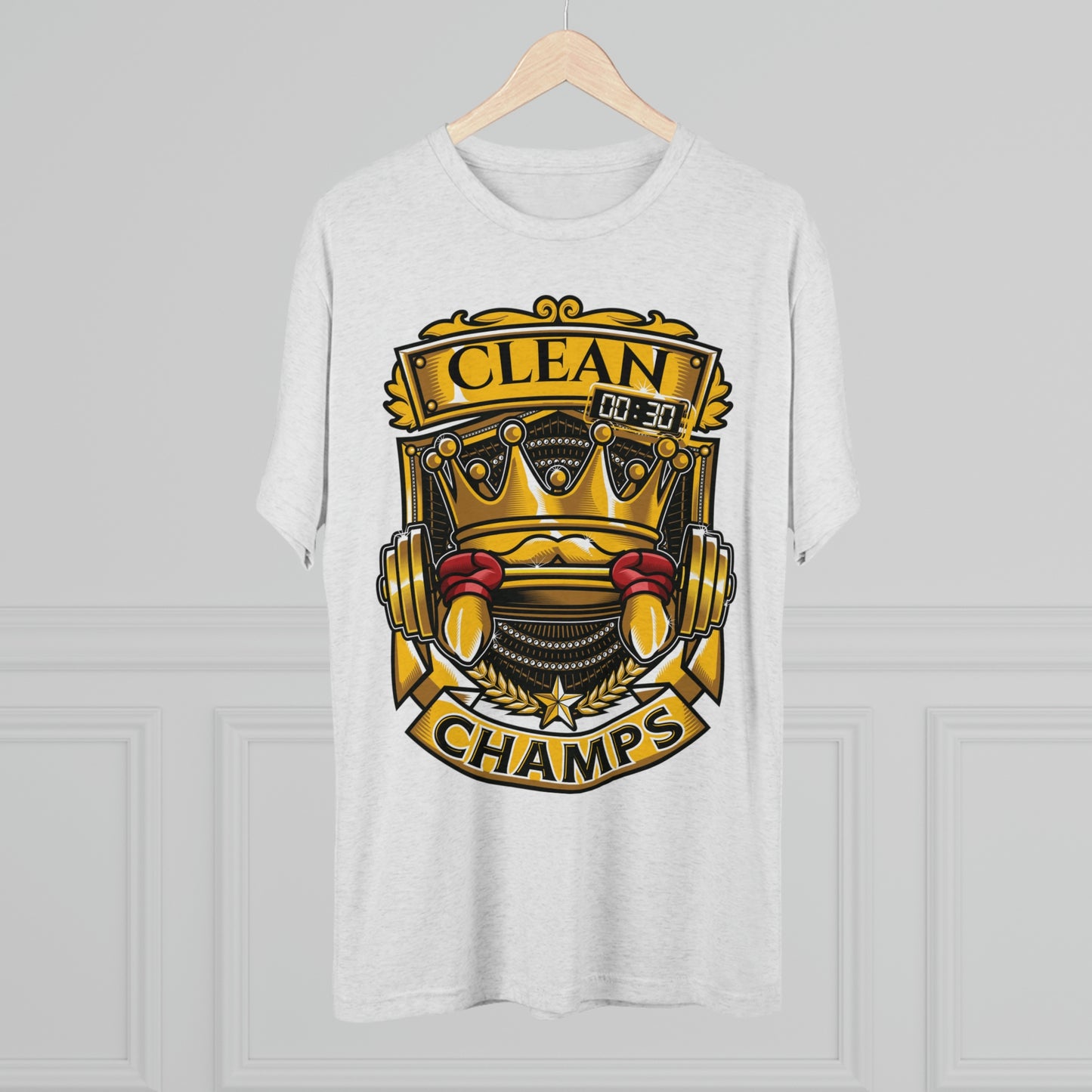 CLEAN CHAMPS - PREMIUM SOFT - Unisex Tri-Blend Crew Tee (Next Level 6010)
