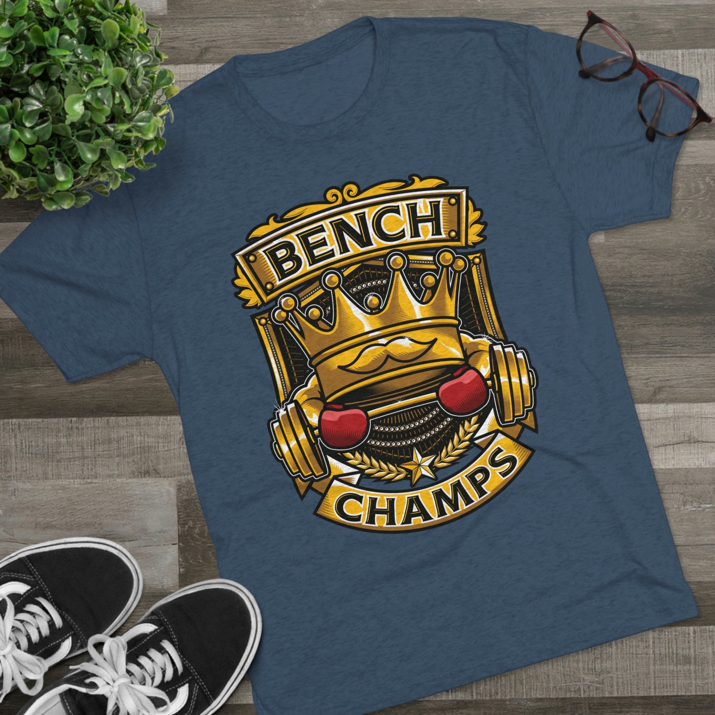 BENCH CHAMPS - PREMIUM SOFT - Unisex Tri-Blend Crew Tee (Next Level 6010)
