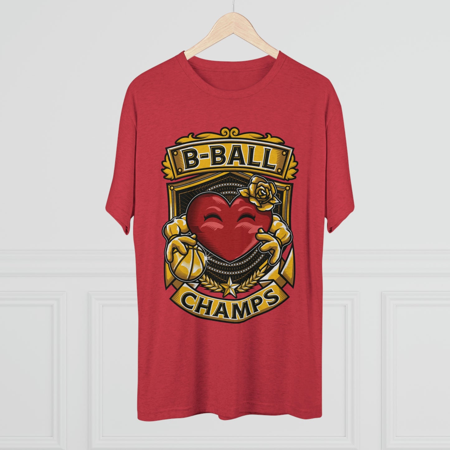 B-BALL CHAMPS - PREMIUM SOFT - Unisex Tri-Blend Crew Tee (Next Level 6010)