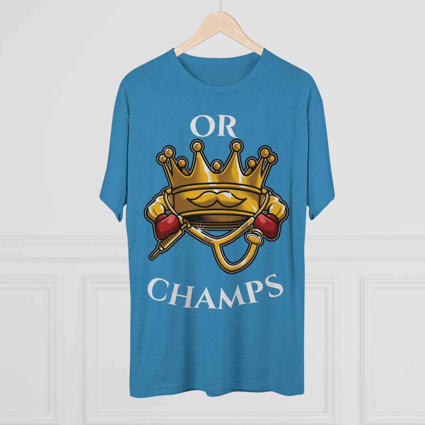 OR CHAMPS (No background) - PREMIUM SOFT - Unisex Tri-Blend Crew Tee (Next Level 6010)