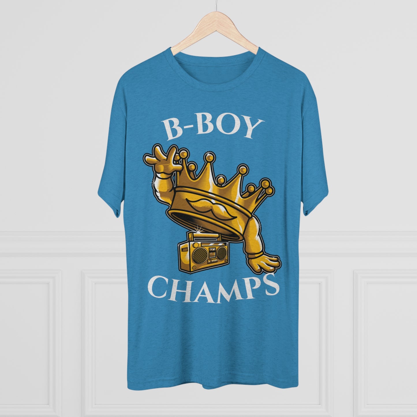 B-BOY CHAMPS (No Crest) - PREMIUM SOFT - Unisex Tri-Blend Crew Tee (Next Level 6010)