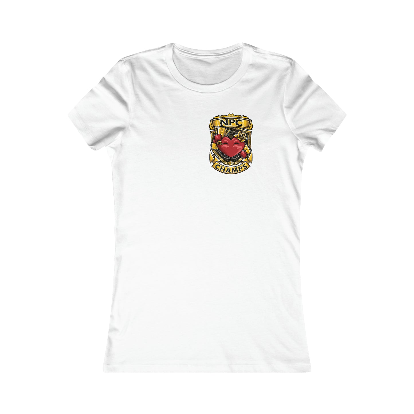 NPC CHAMPS! (Small Front Logo) - Women's Favorite Tee (Bella+Canvas)