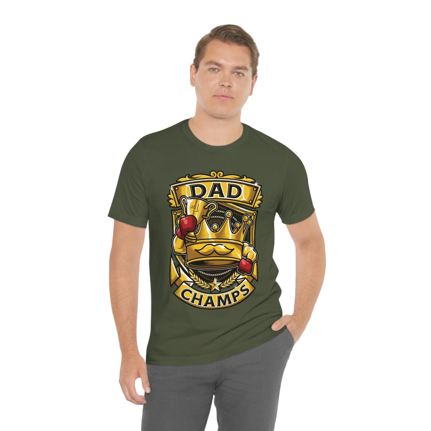 Dad Champs! - Unisex Jersey Short Sleeve Tee (Canvas-Bella)