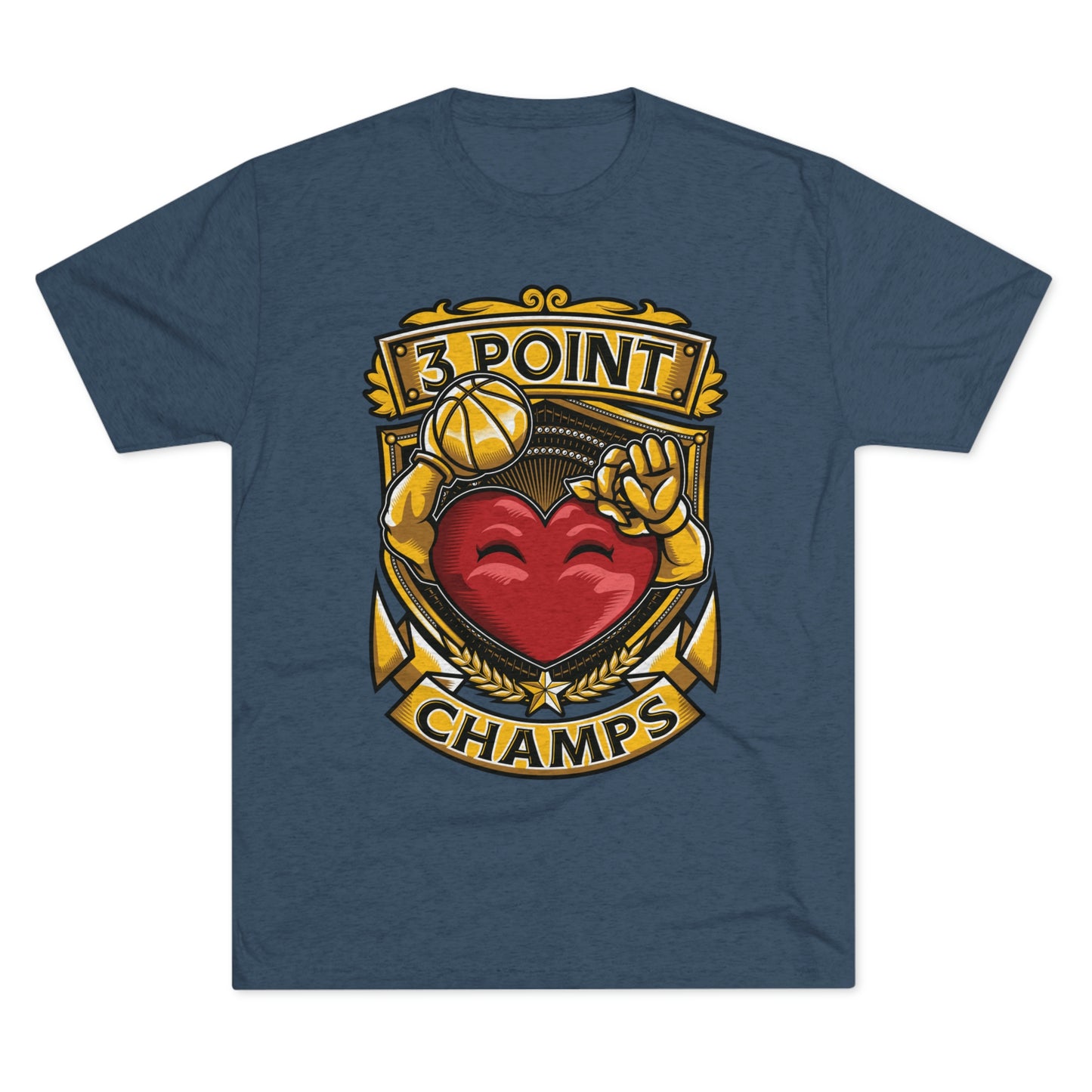 3 POINT CHAMPS - PREMIUM SOFT - Unisex Tri-Blend Crew Tee (Next Level 6010)