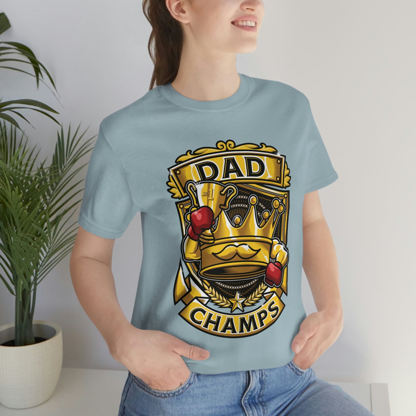 Dad Champs! - Unisex Jersey Short Sleeve Tee (Canvas-Bella)