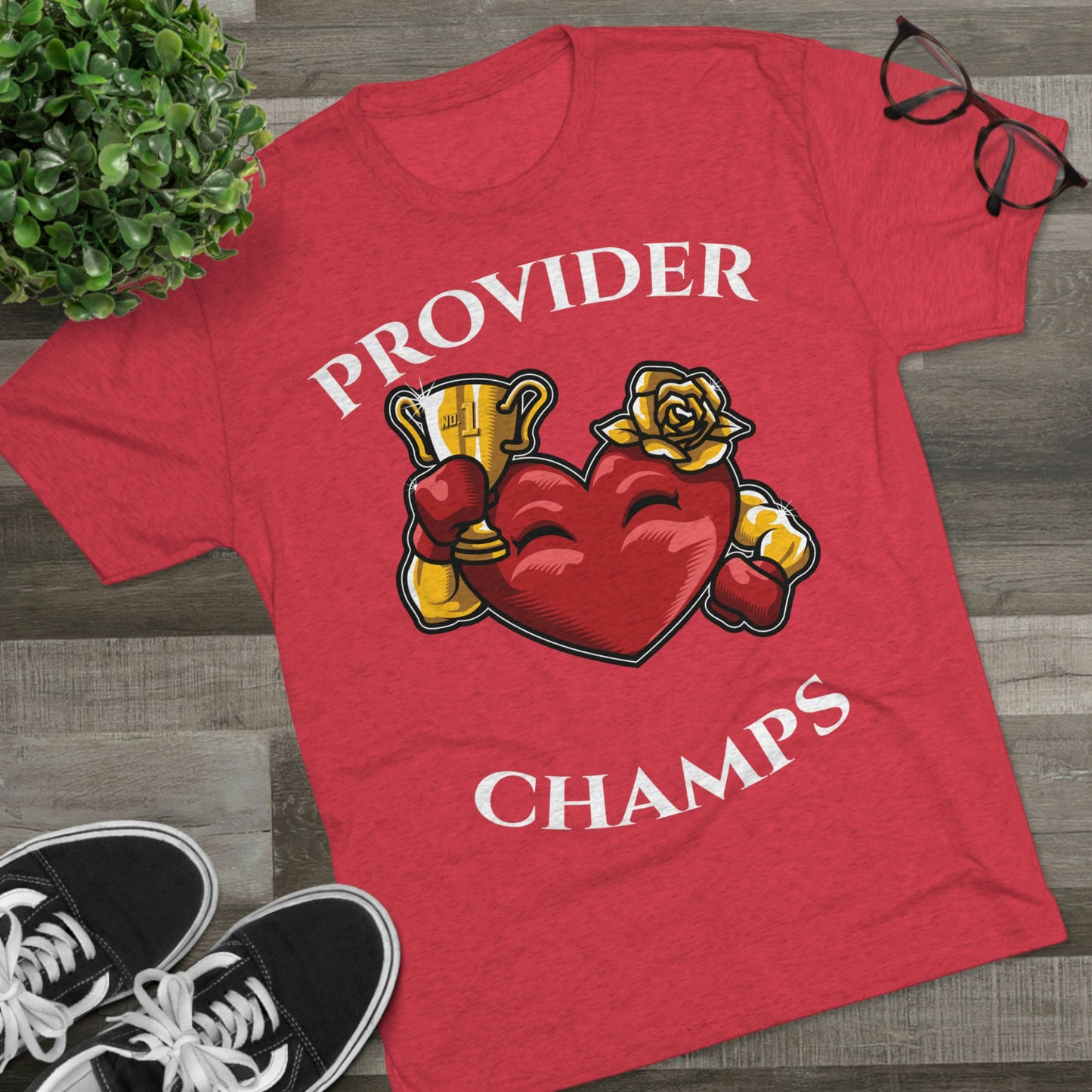 PROVIDER CHAMPS (Alternate Logo) - PREMIUM SOFT - Unisex Tri-Blend Crew Tee (Next Level 6010)