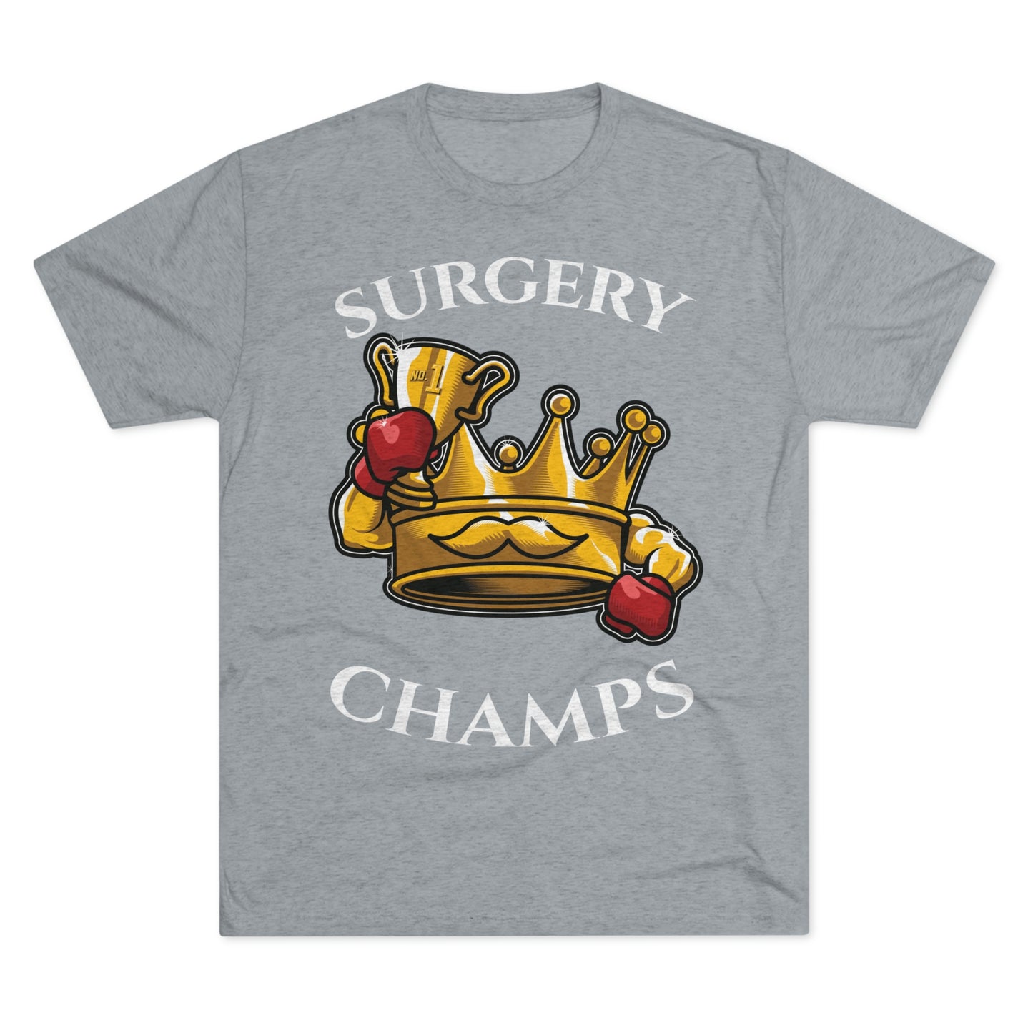 SURGERY CHAMPS (Alternate Logo) - PREMIUM SOFT - Unisex Tri-Blend Crew Tee (Next Level 6010)