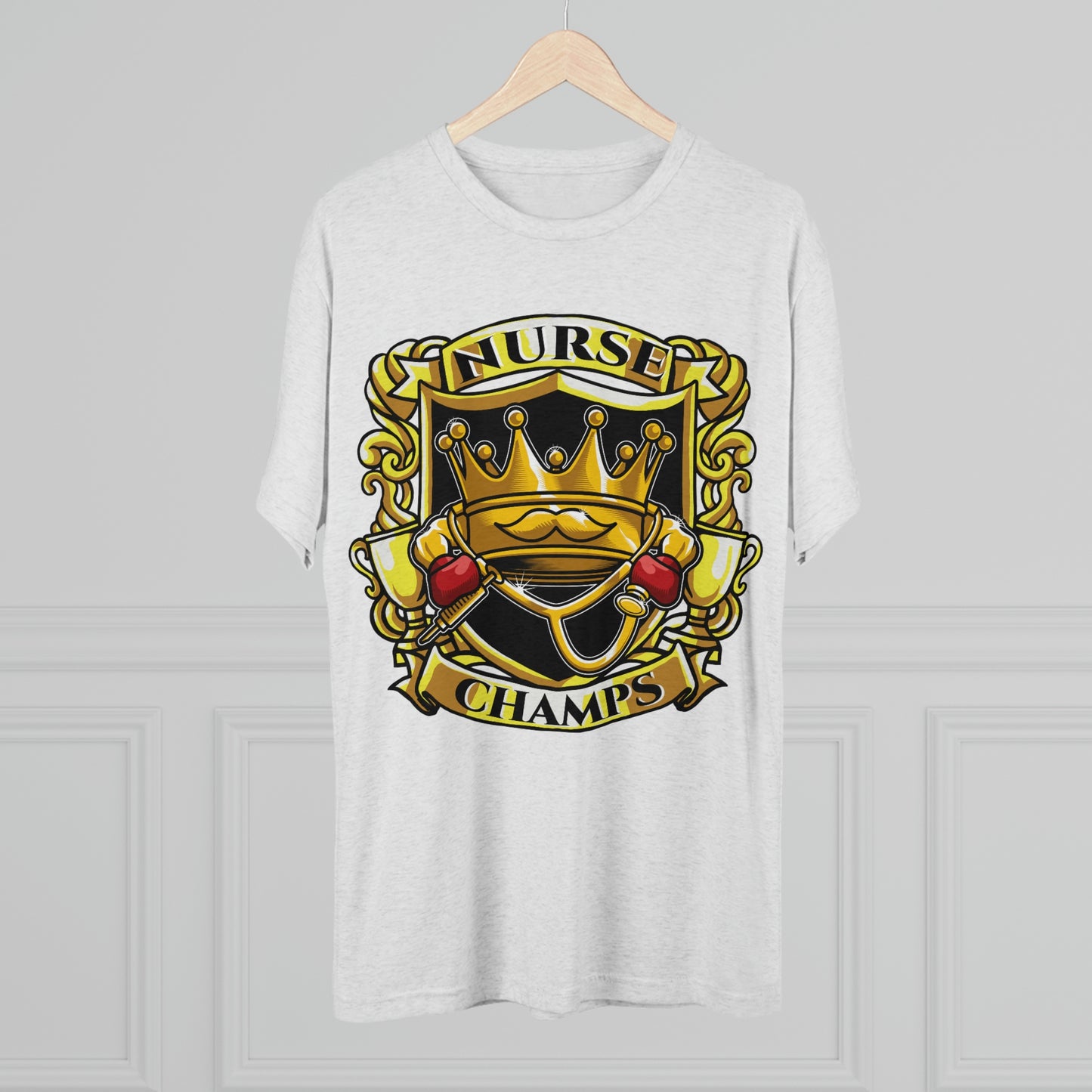 NURSE CHAMPS - PREMIUM SOFT - Unisex Tri-Blend Crew Tee (Next Level 6010)