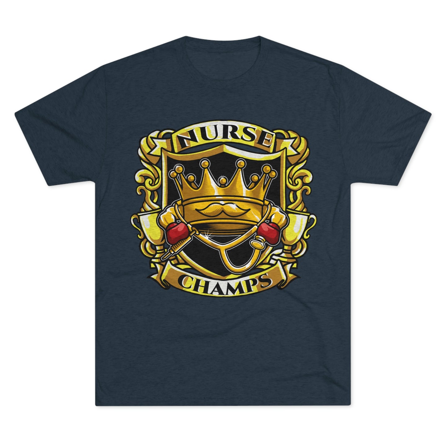 NURSE CHAMPS - PREMIUM SOFT - Unisex Tri-Blend Crew Tee (Next Level 6010)