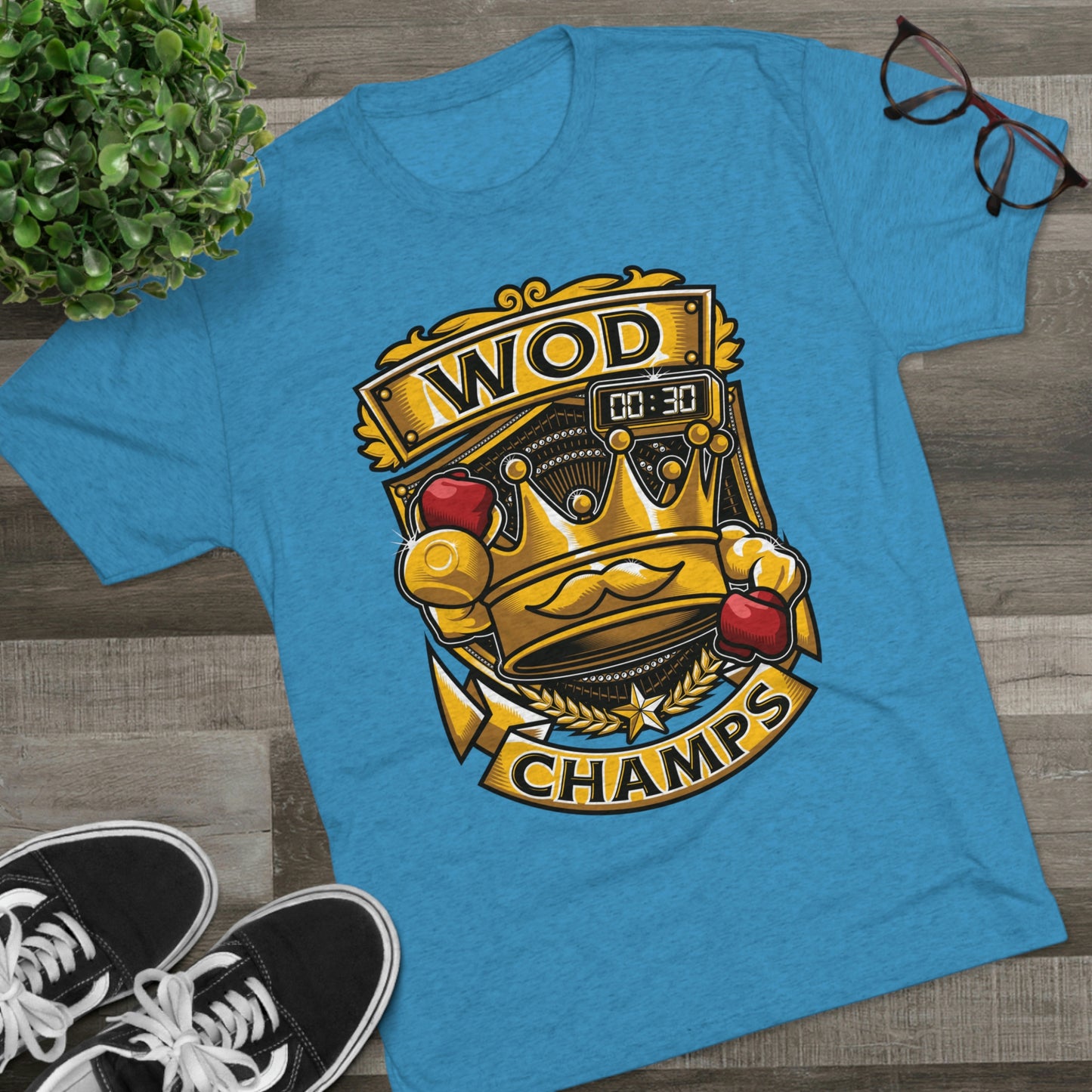 WOD CHAMPS - PREMIUM SOFT - Unisex Tri-Blend Crew Tee (Next Level 6010)