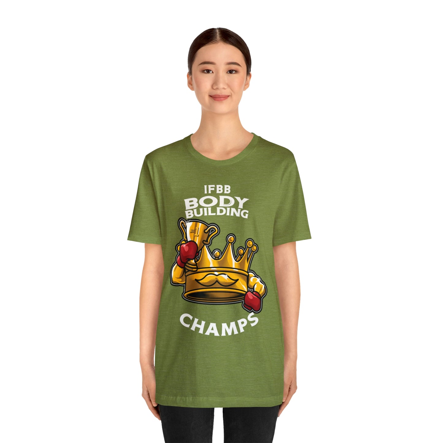IFBB BODY BUILDING CHAMPS (v2) - Unisex Jersey Short Sleeve Tee (Bella+Canvas)