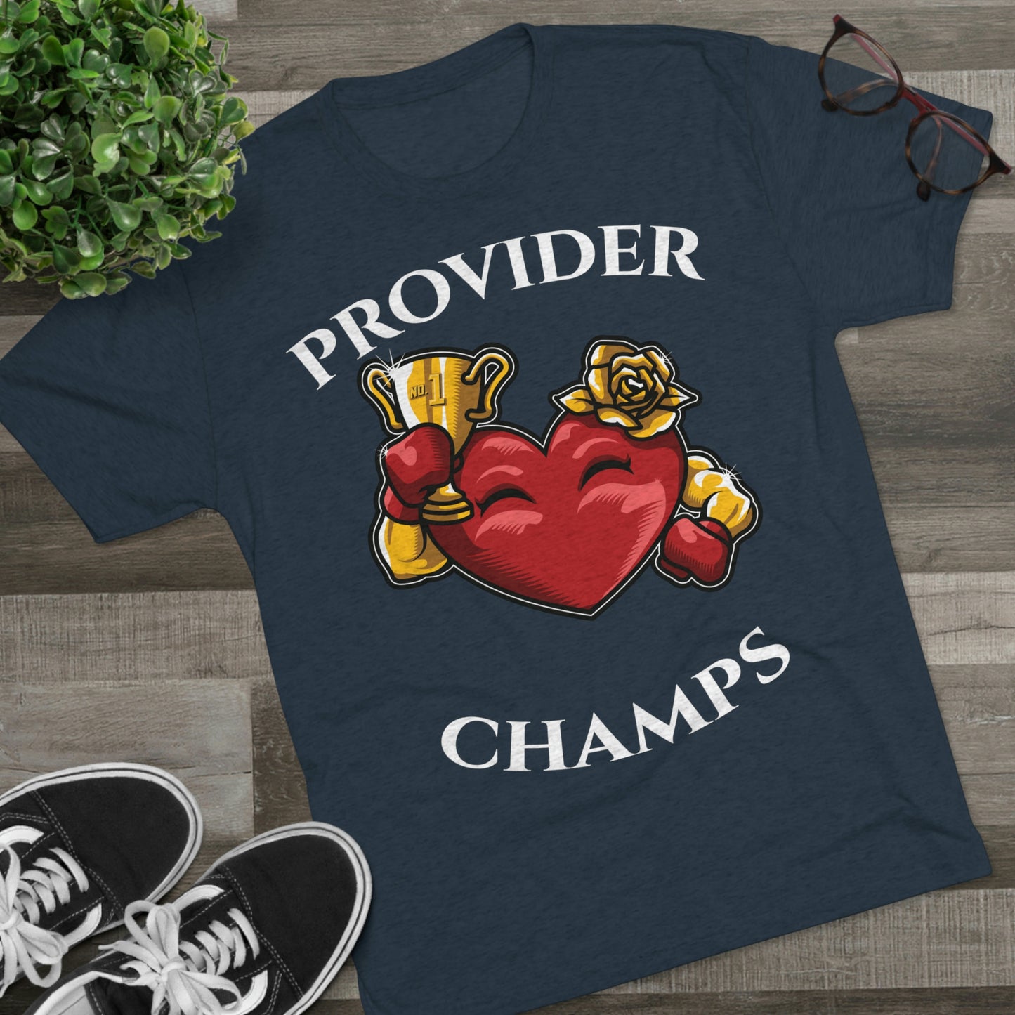 PROVIDER CHAMPS (Alternate Logo) - PREMIUM SOFT - Unisex Tri-Blend Crew Tee (Next Level 6010)