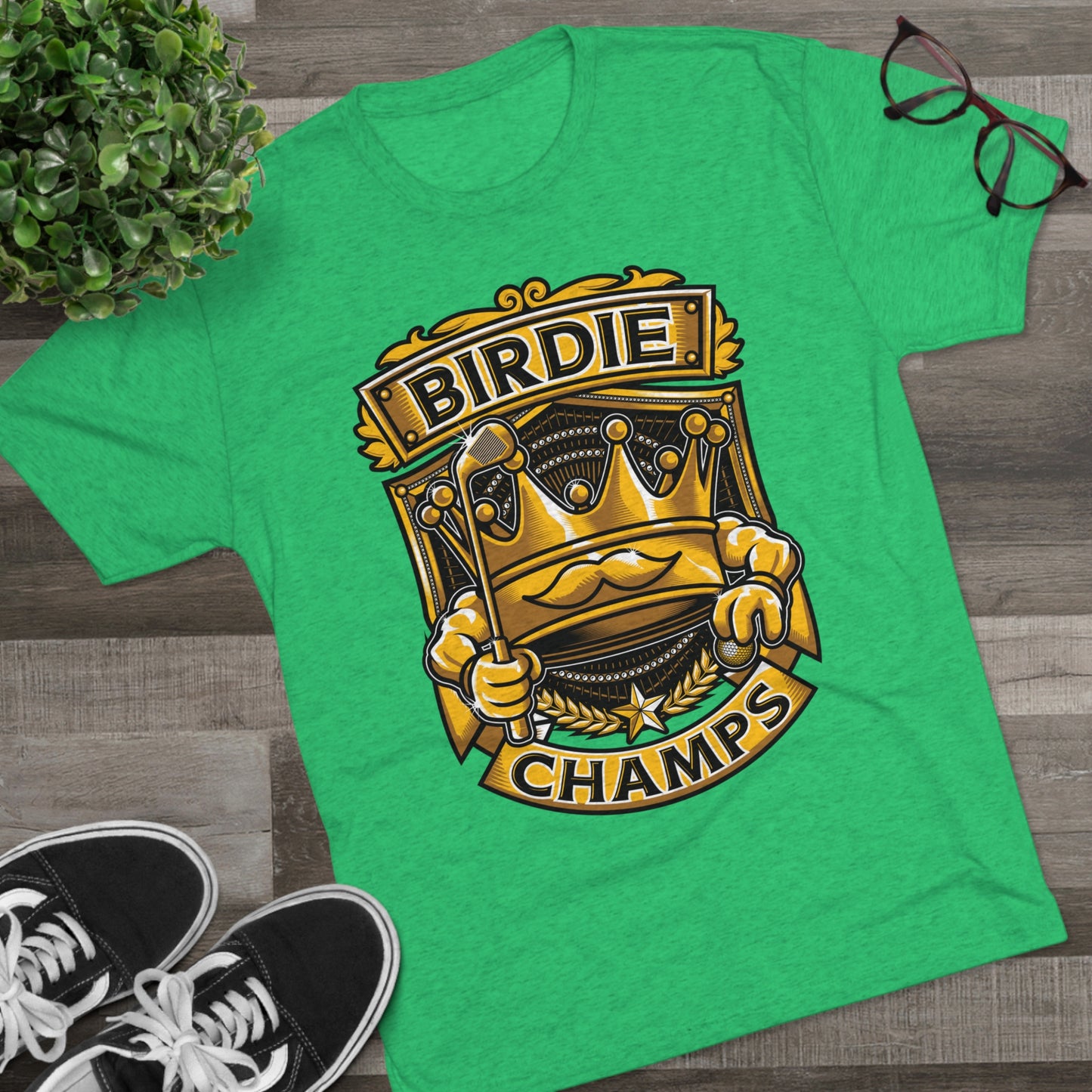 BIRDIE CHAMPS - PREMIUM SOFT - Unisex Tri-Blend Crew Tee (Next Level 6010)