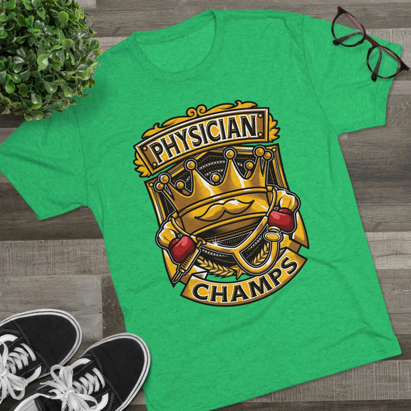 PHYSICIAN CHAMPS - PREMIUM SOFT - Unisex Tri-Blend Crew Tee (Next Level 6010)