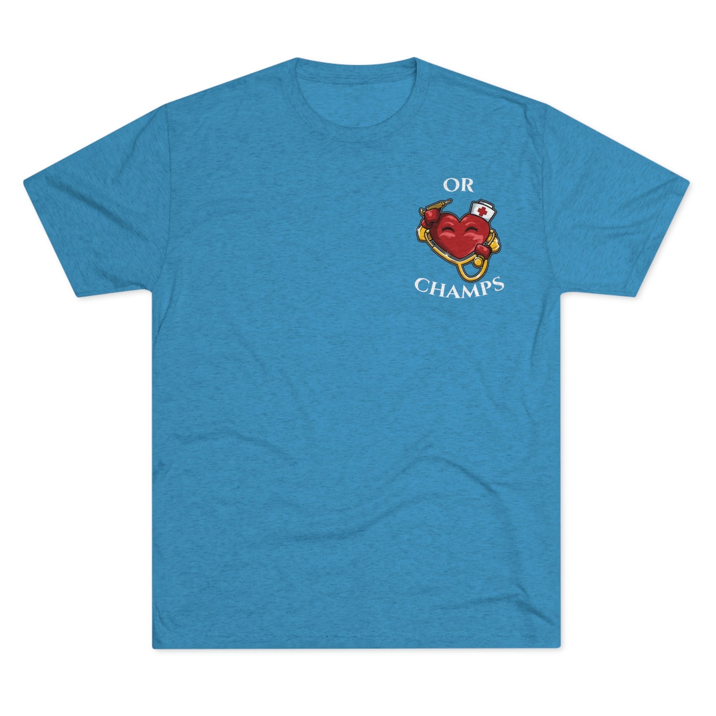 OR CHAMPS (Small Logo) - PREMIUM SOFT - Unisex Tri-Blend Crew Tee (Next Level 6010)
