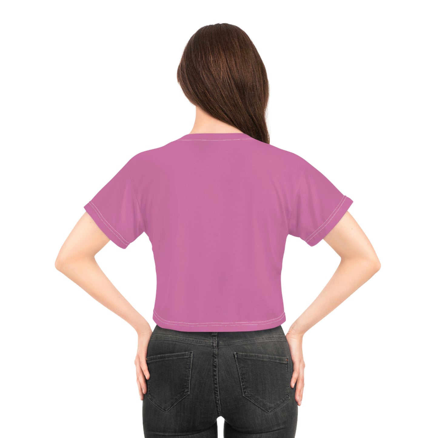 IFBB FITNESS CHAMPS (Pink) - Crop Tee (AOP)