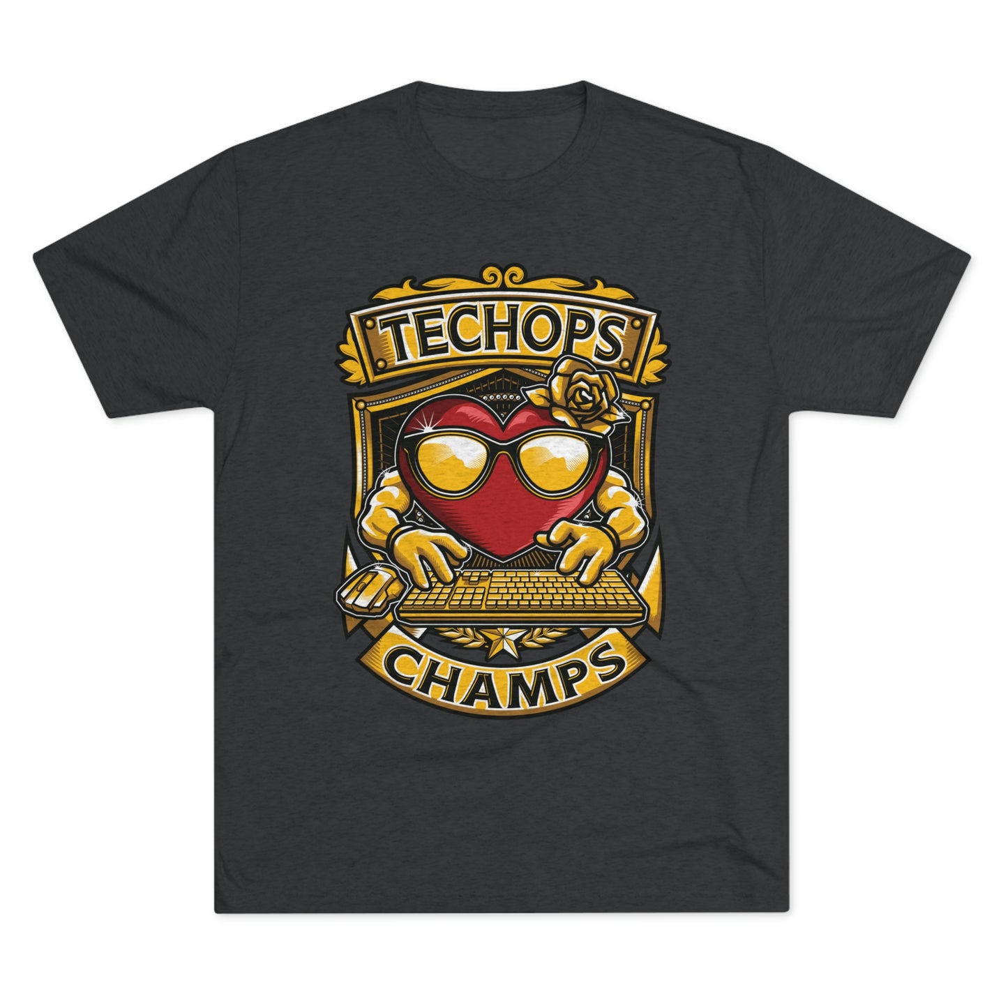 TECHOPS CHAMPS - PREMIUM SOFT - Unisex Tri-Blend Crew Tee (Next Level 6010)