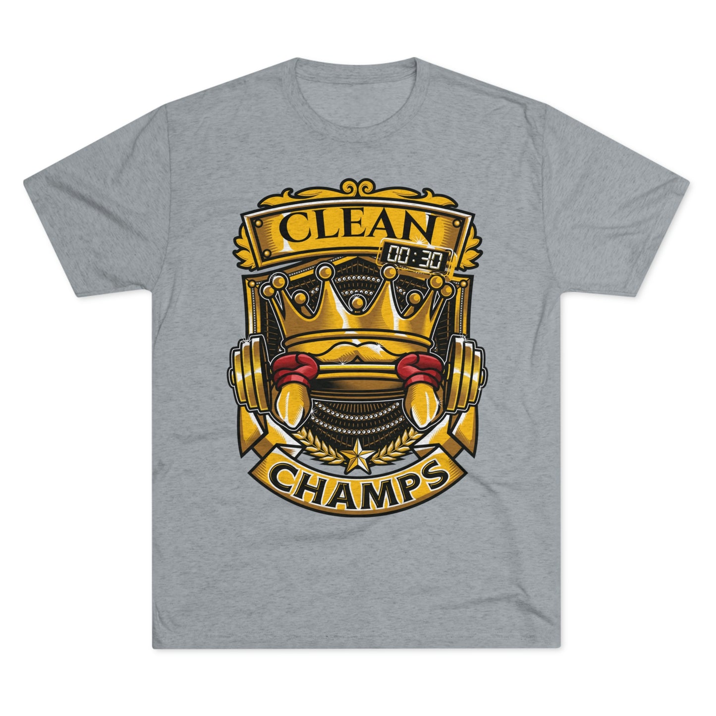 CLEAN CHAMPS - PREMIUM SOFT - Unisex Tri-Blend Crew Tee (Next Level 6010)
