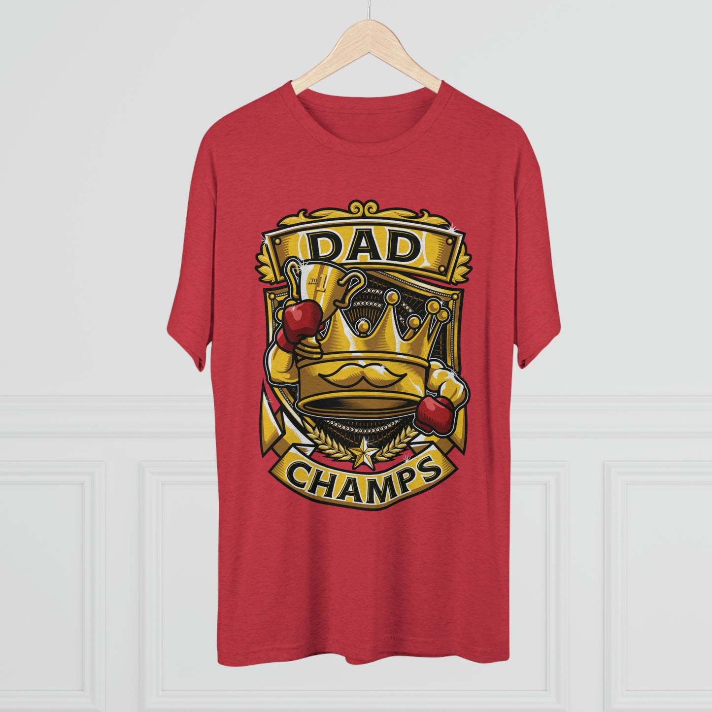 DAD CHAMPS - PREMIUM SOFT - Unisex Tri-Blend Crew Tee (Next Level 6010)