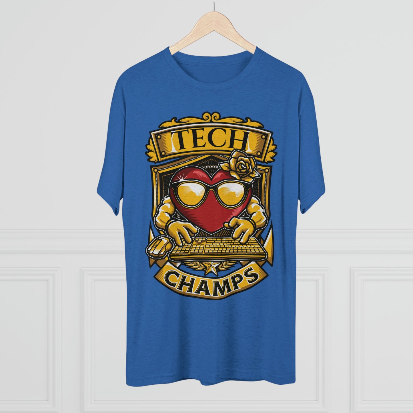 TECH CHAMPS - PREMIUM SOFT - Unisex Tri-Blend Crew Tee (Next Level 6010)