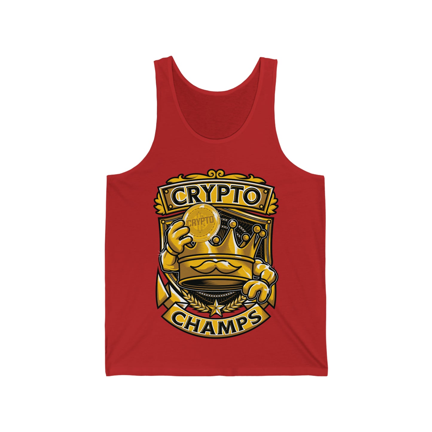 CRYPTO CHAMPS - PREMIUM SOFT - Unisex Jersey Tank (Bella+Canvas 3480)