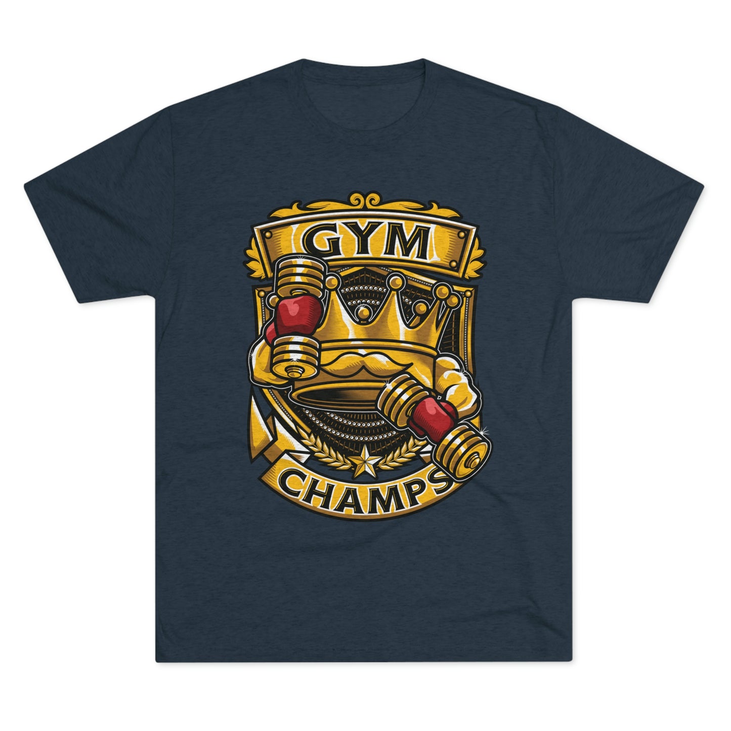 GYM CHAMPS - PREMIUM SOFT - Unisex Tri-Blend Crew Tee (Next Level 6010)