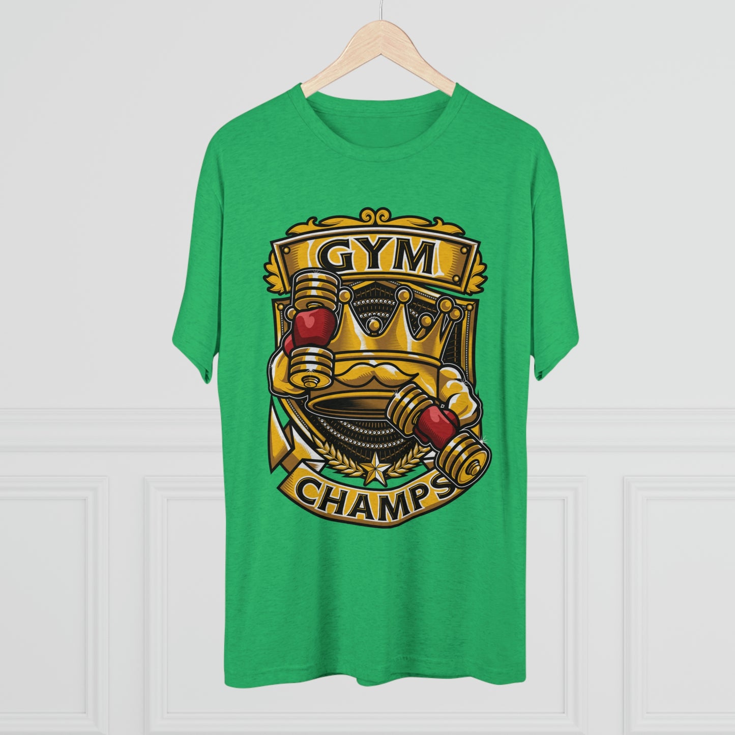 GYM CHAMPS - PREMIUM SOFT - Unisex Tri-Blend Crew Tee (Next Level 6010)