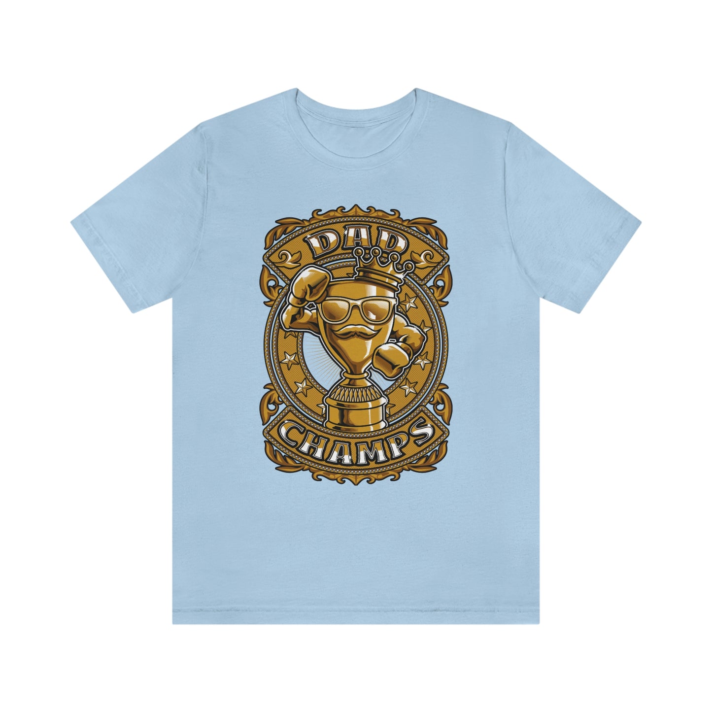 Dad Champs (Gold)! - Unisex Jersey Short Sleeve Tee (Bella+Canvas)