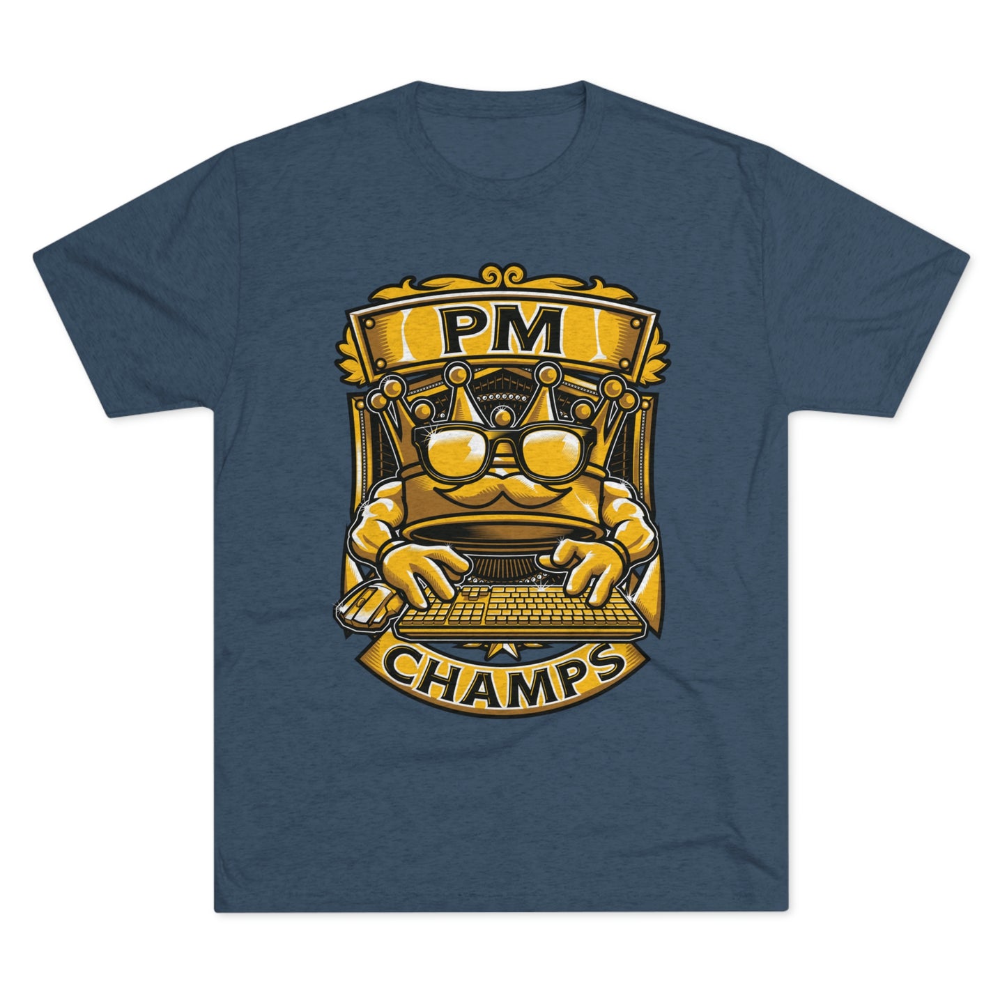 PM CHAMPS (Men) - PREMIUM SOFT - Unisex Tri-Blend Crew Tee (Next Level 6010)