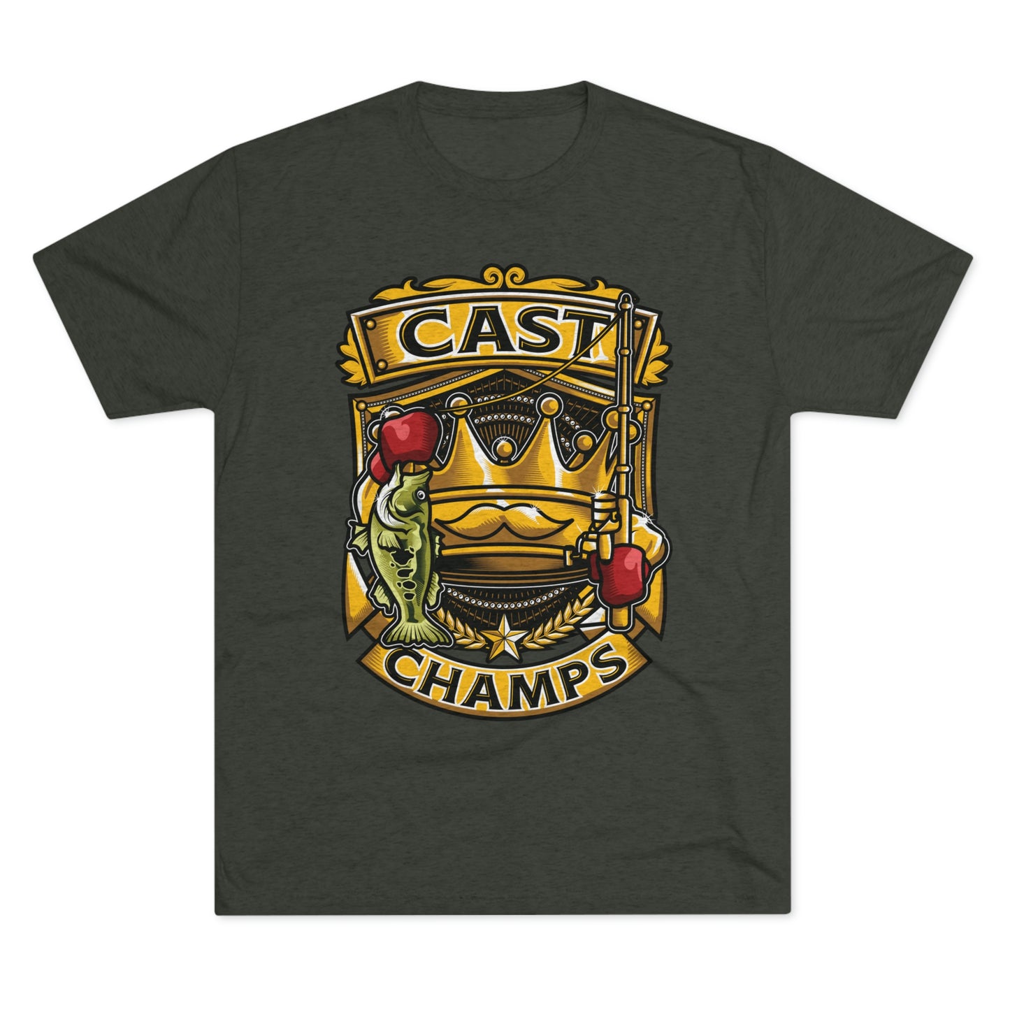 CAST CHAMPS - PREMIUM SOFT - Unisex Tri-Blend Crew Tee (Next Level 6010)