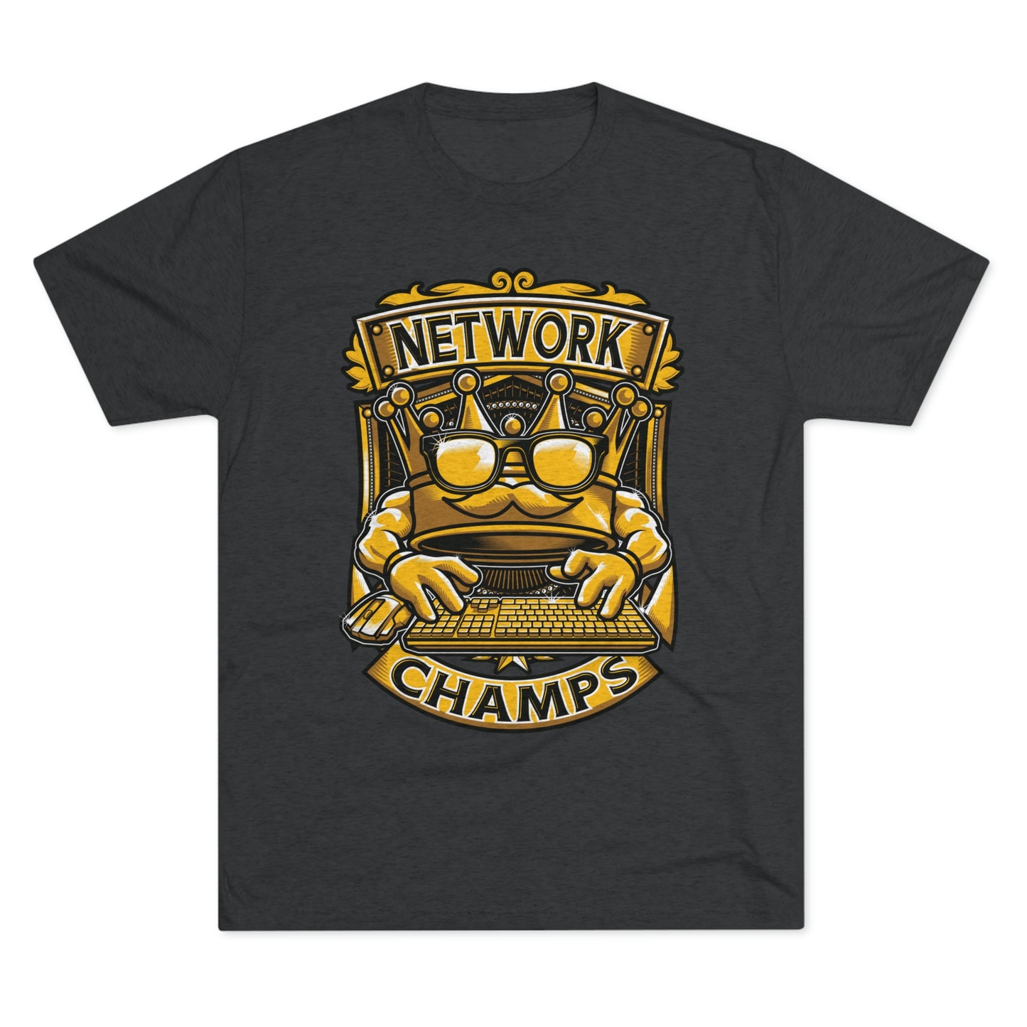 NETWORK CHAMPS (Men) - PREMIUM SOFT - Unisex Tri-Blend Crew Tee (Next Level 6010)