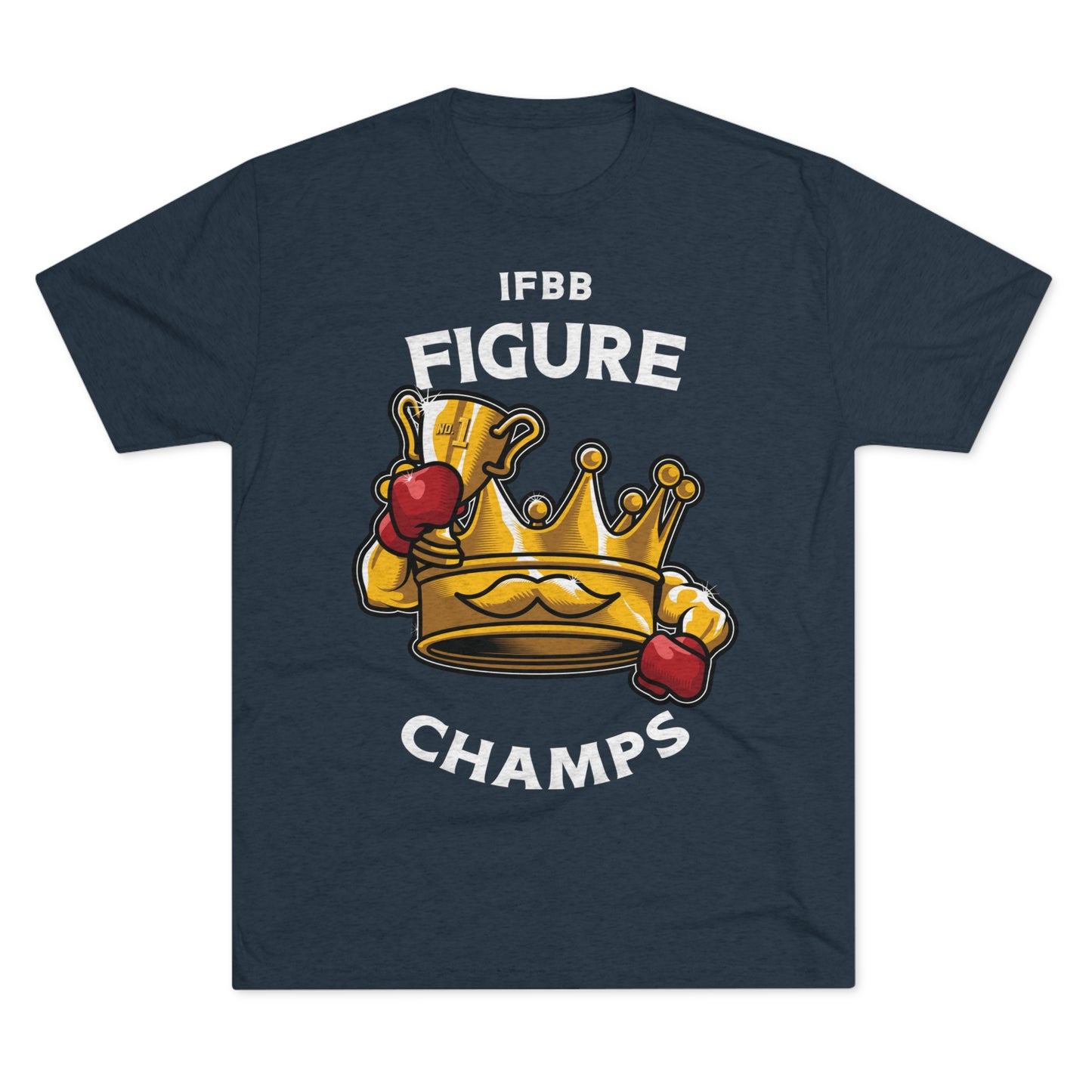 IFBB FIGURE CHAMPS (v2) - PREMIUM SOFT - Unisex Tri-Blend Crew Tee (Next Level 6010)