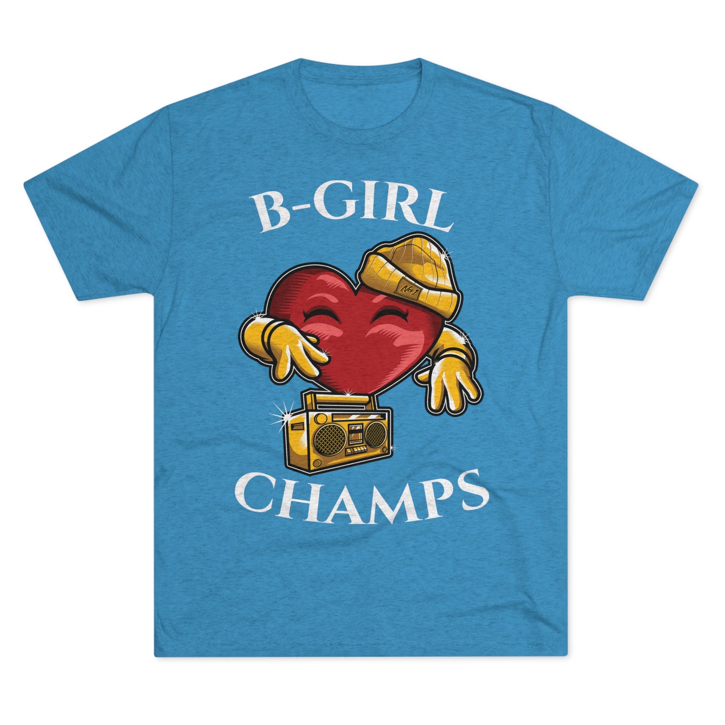 B-GIRL CHAMPS (No Crest) - PREMIUM SOFT - Unisex Tri-Blend Crew Tee (Next Level 6010)