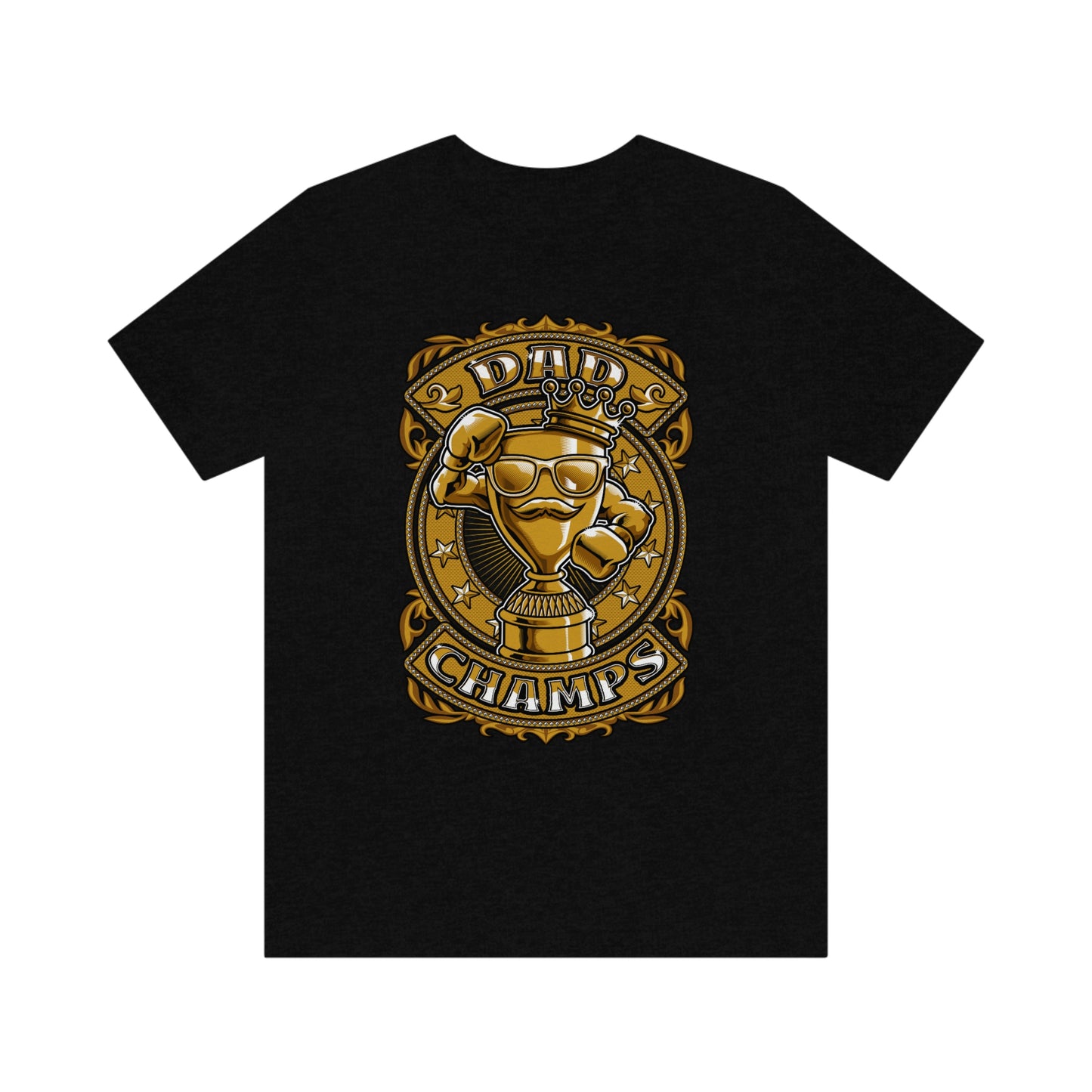 Dad Champs (Gold)! - Unisex Jersey Short Sleeve Tee (Bella+Canvas)