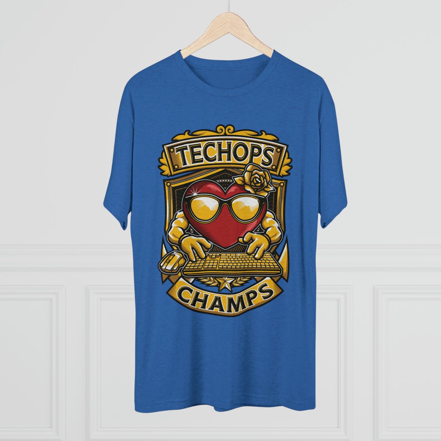 TECHOPS CHAMPS - PREMIUM SOFT - Unisex Tri-Blend Crew Tee (Next Level 6010)