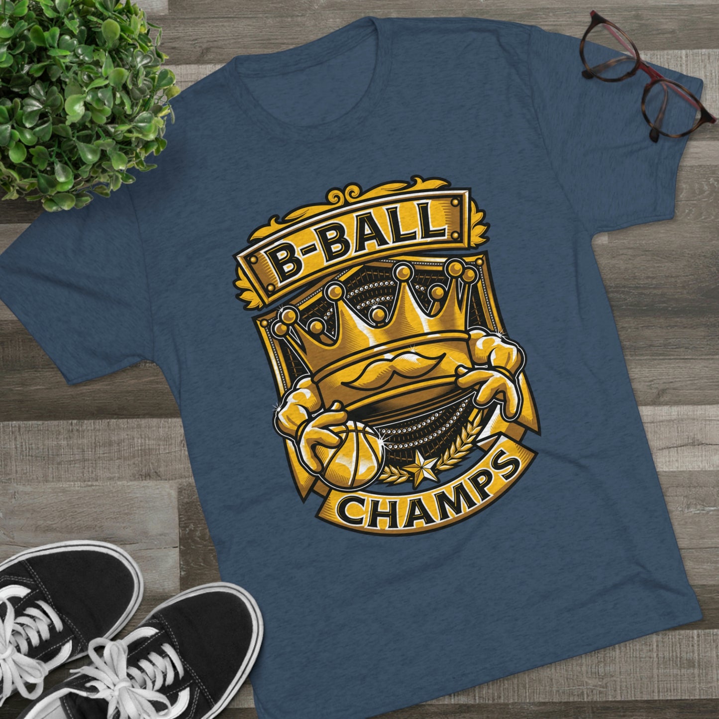 B-BALL CHAMPS - PREMIUM SOFT - Unisex Tri-Blend Crew Tee (Next Level 6010)