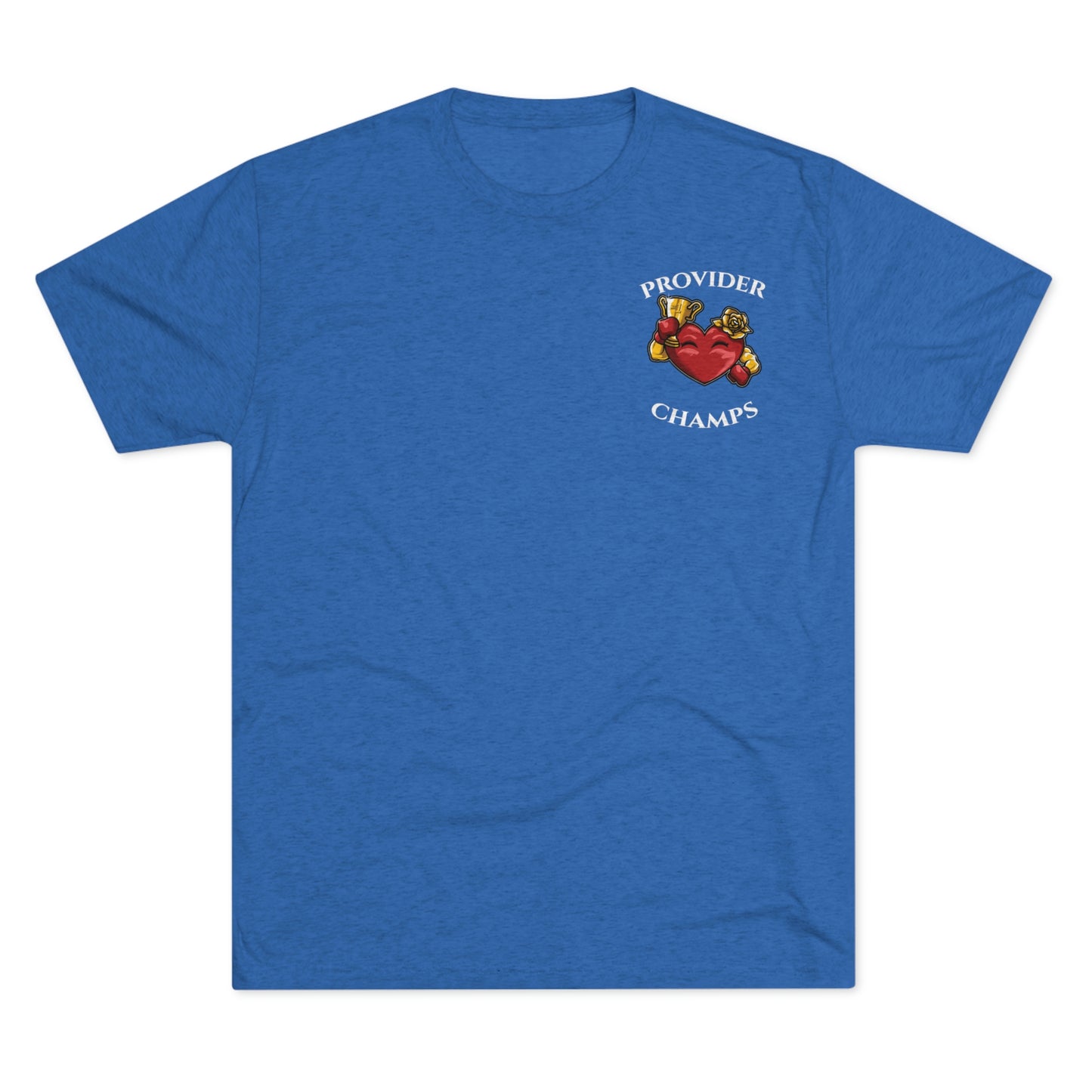 PROVIDER CHAMPS (Alternate Small Logo) - PREMIUM SOFT - Unisex Tri-Blend Crew Tee (Next Level 6010)
