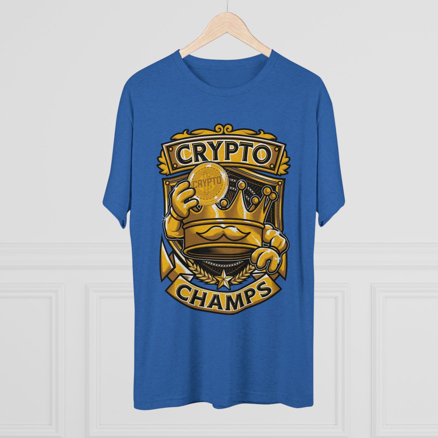 CRYPTO CHAMPS - PREMIUM SOFT - Unisex Tri-Blend Crew Tee (Next Level 6010)