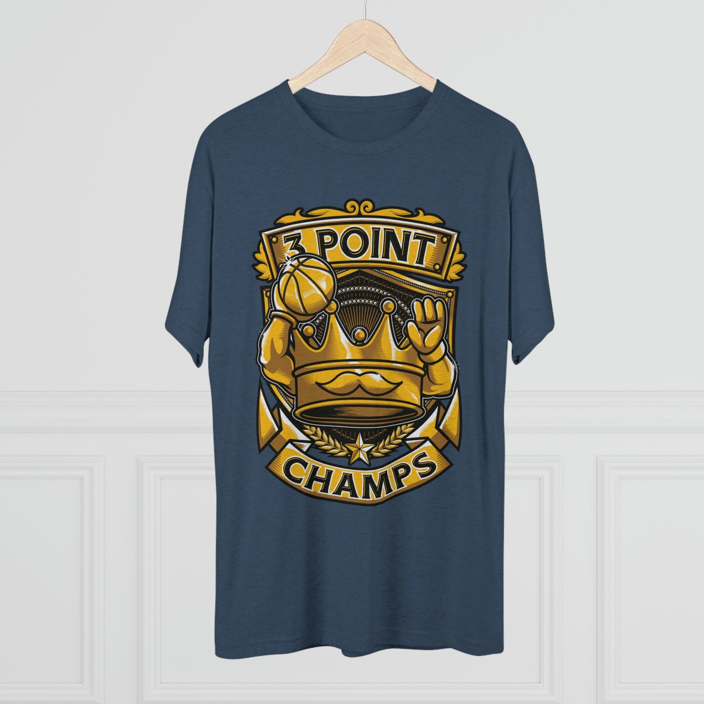 3 POINT CHAMPS - PREMIUM SOFT - Unisex Tri-Blend Crew Tee (Next Level 6010)