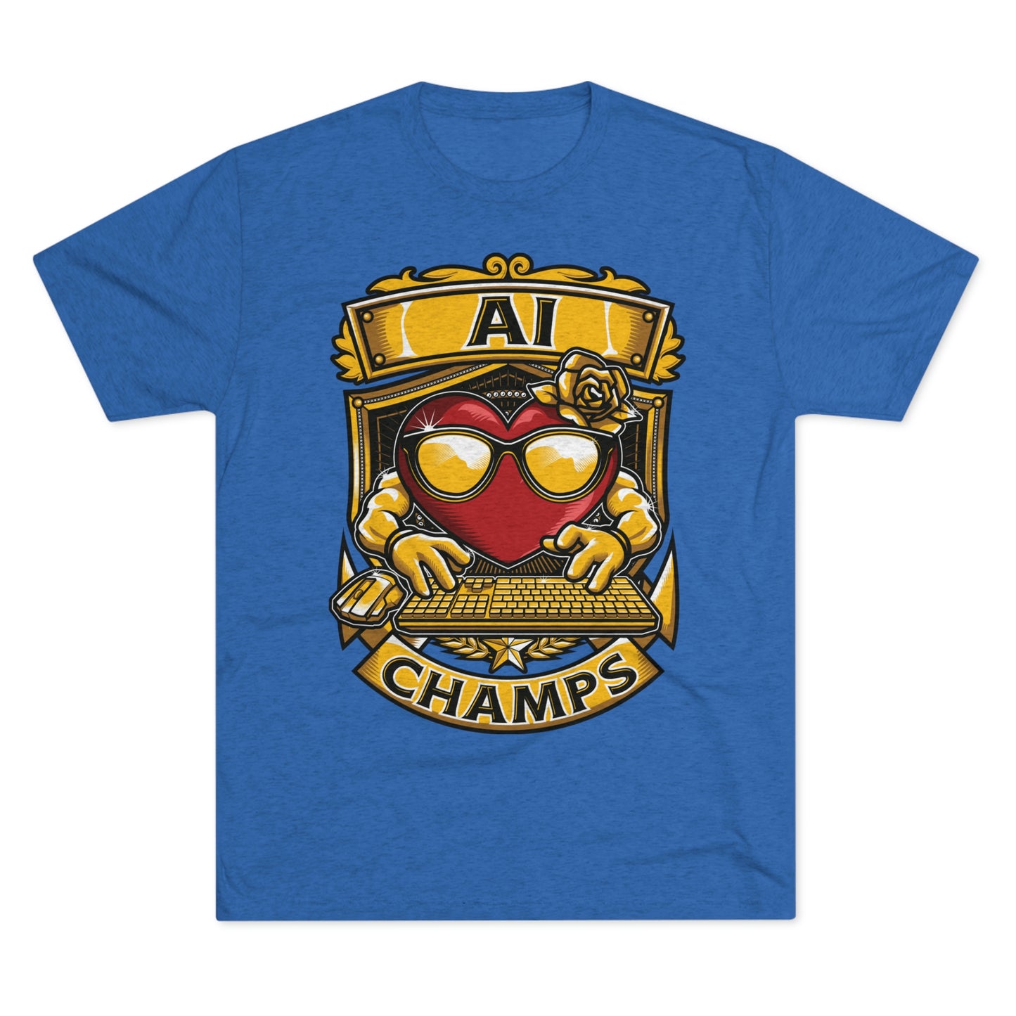 AI CHAMPS - PREMIUM SOFT - Unisex Tri-Blend Crew Tee (Next Level 6010)