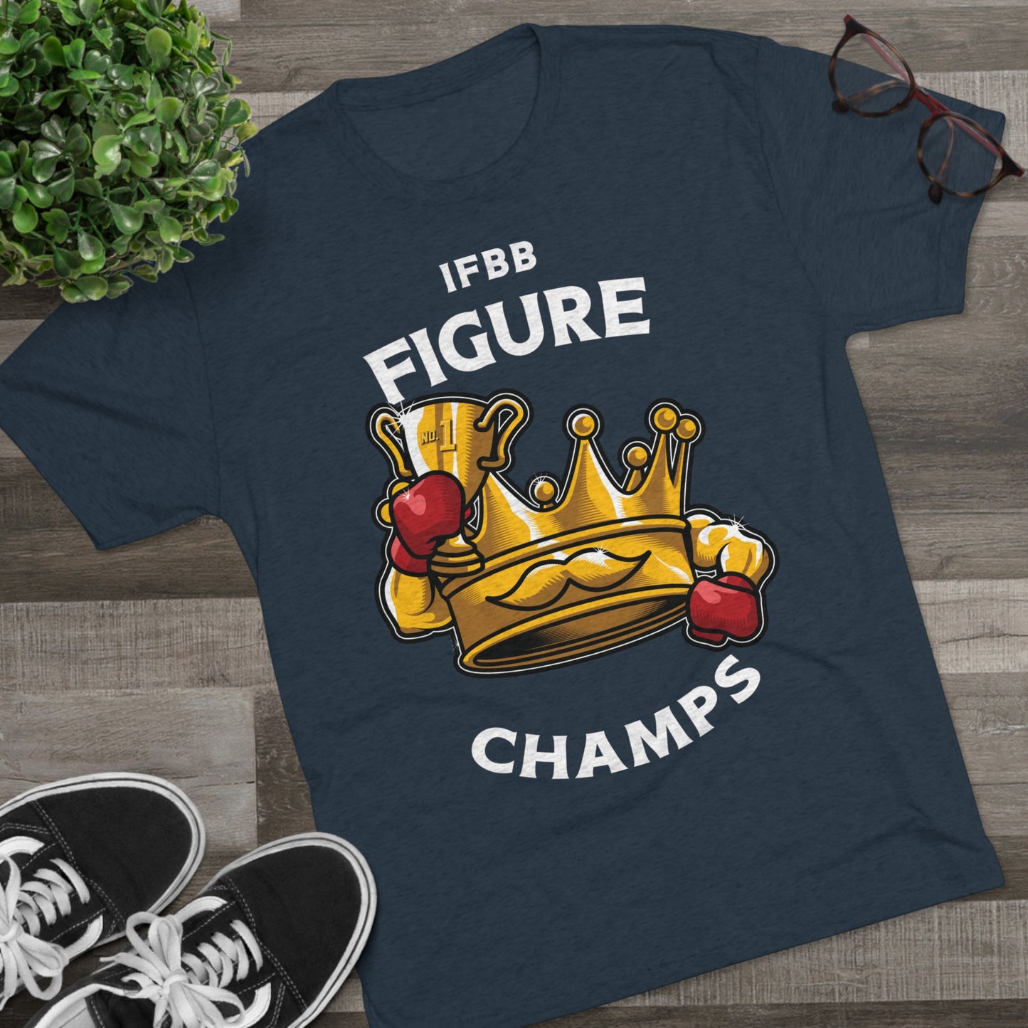 IFBB FIGURE CHAMPS (v2) - PREMIUM SOFT - Unisex Tri-Blend Crew Tee (Next Level 6010)