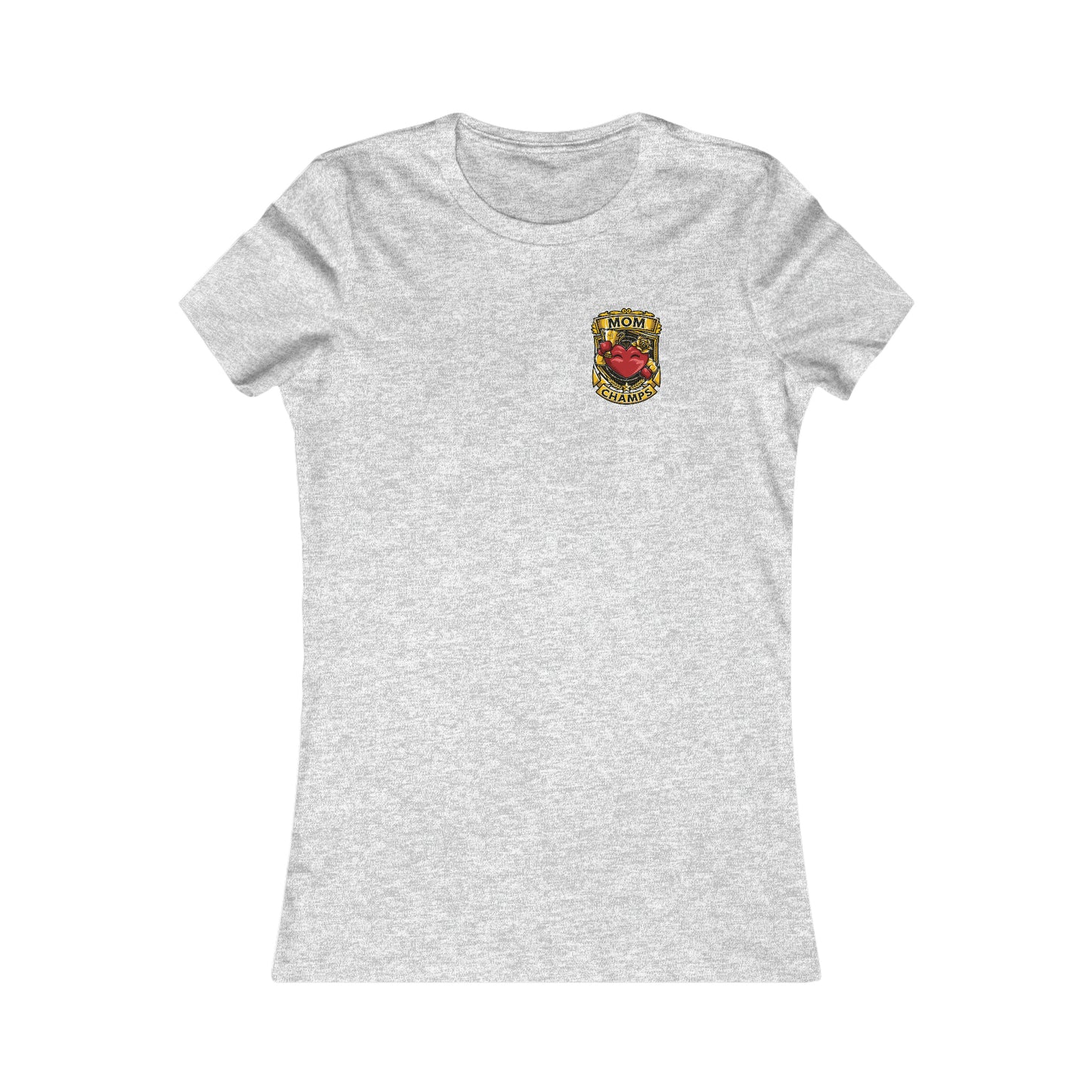 Mom Champs! (Small Front Logo) - Women's Favorite Tee (Bella+Canvas)