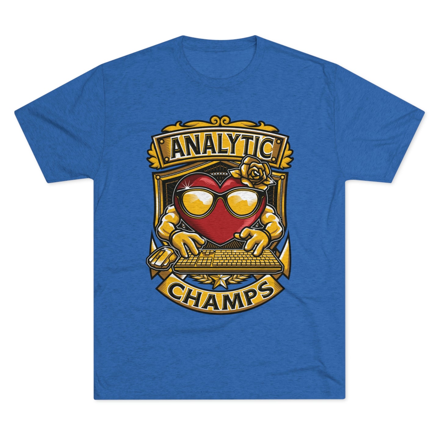 ANALYTICS CHAMPS - PREMIUM SOFT - Unisex Tri-Blend Crew Tee (Next Level 6010)