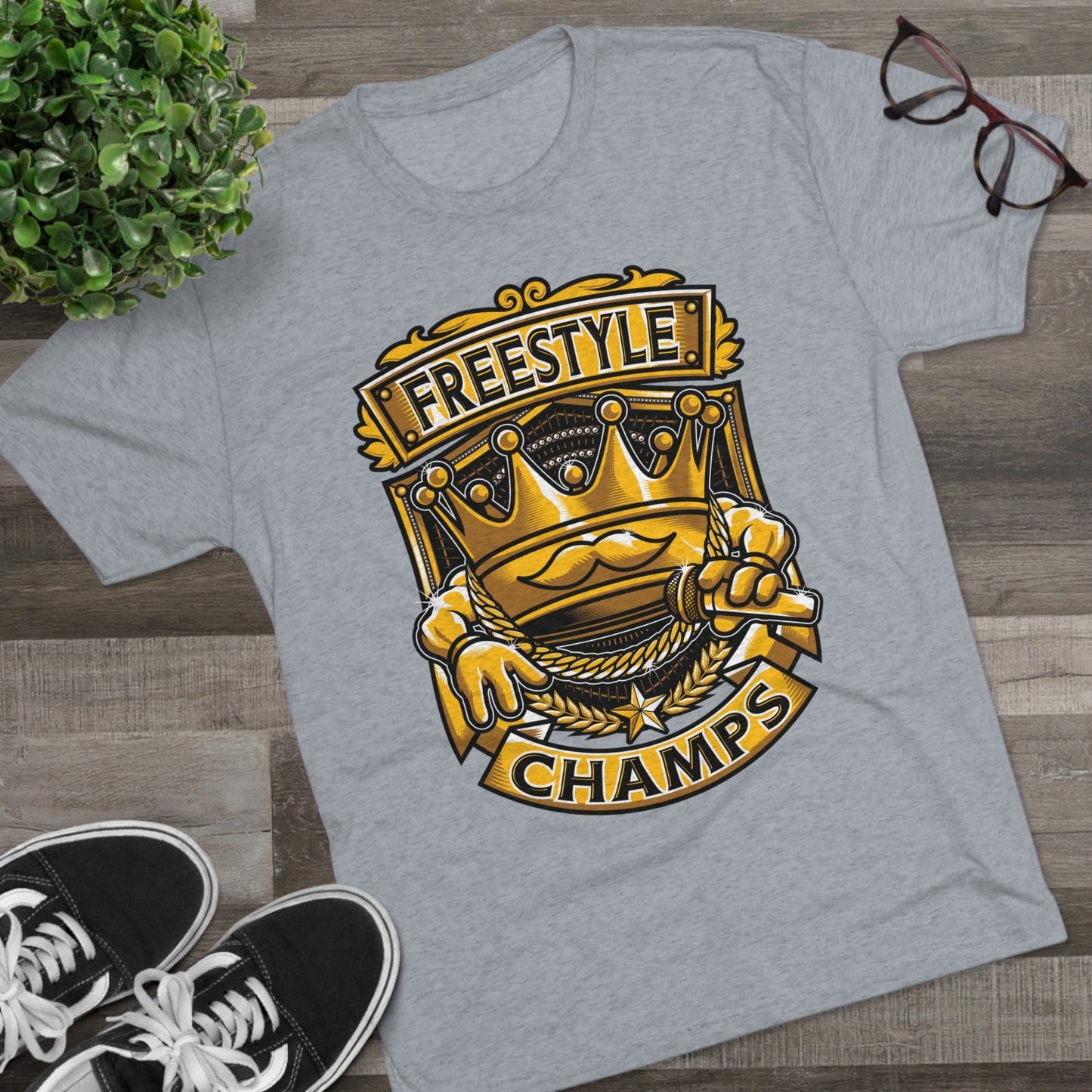 FREESTYLE CHAMPS - PREMIUM SOFT - Unisex Tri-Blend Crew Tee (Next Level 6010)
